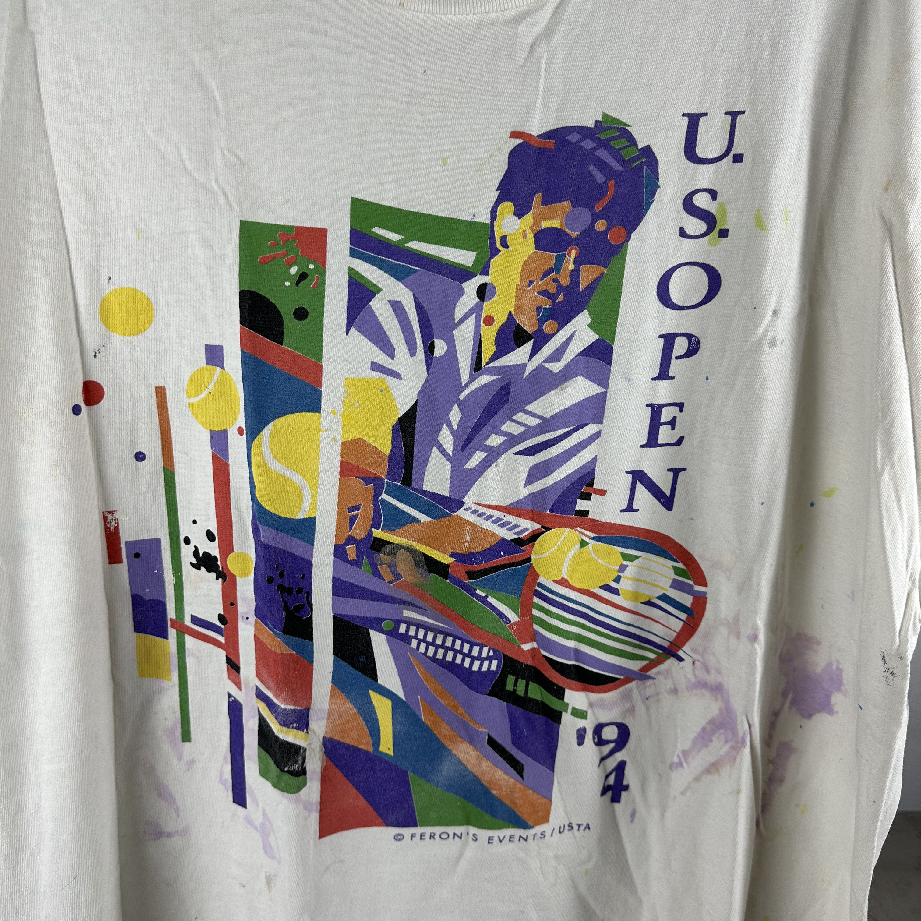 Vintage 1994 US Open Tennis Championship Single Stitch T-shirt Size US XL / EU 56 / 4 - 2 Thumbnail
