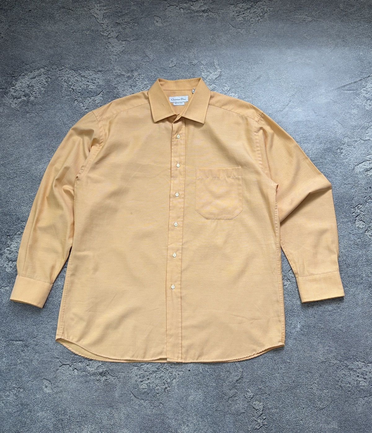 Christian Dior Monsieur Christian Dior CD Logo Cuff Shirt Orange Mens L Size US L / EU 52-54 / 3 - 1 Thumbnail