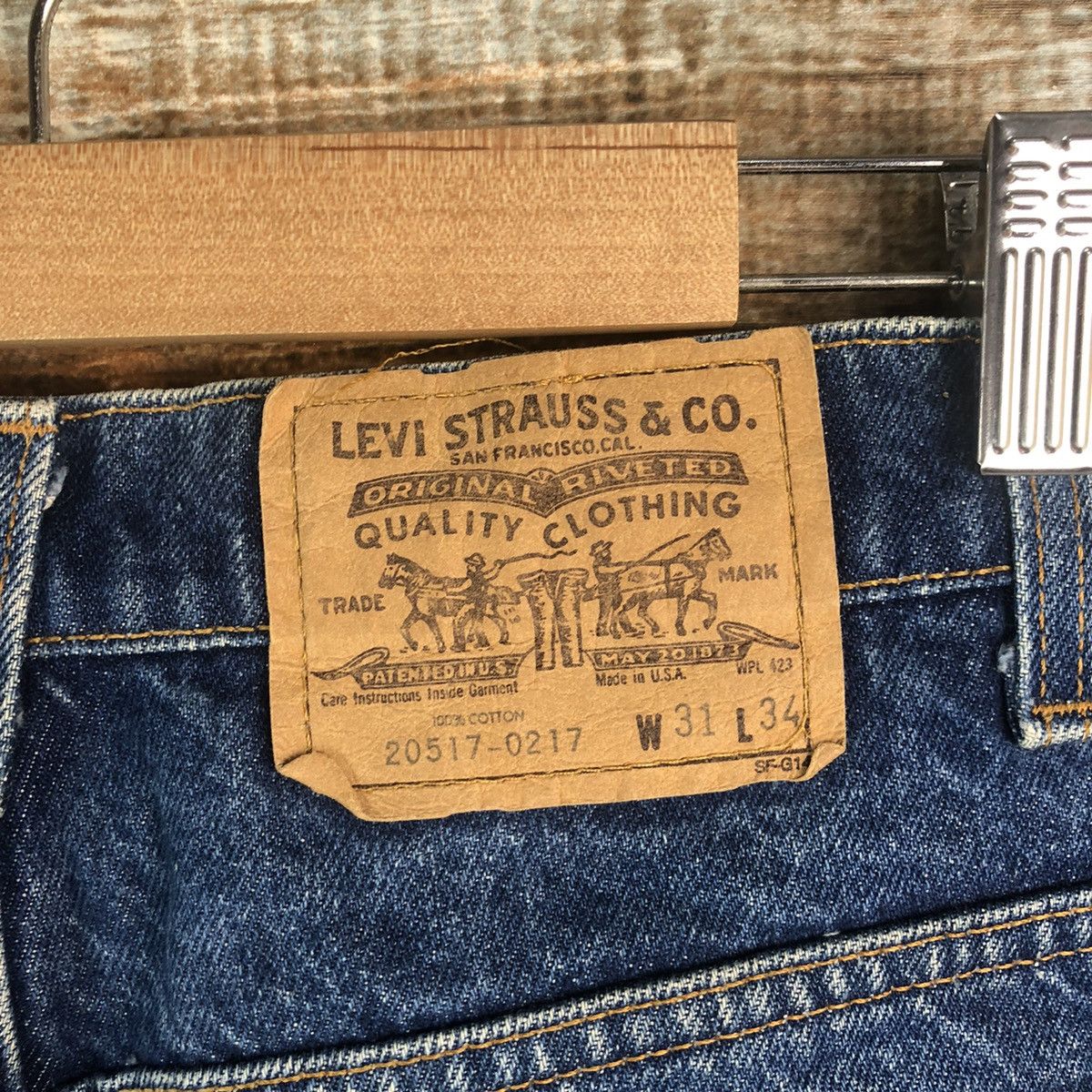 Levi's DL 80' Levis orange tag vintage Denim jeans Pants #A2575 Size US 31 - 19 Thumbnail
