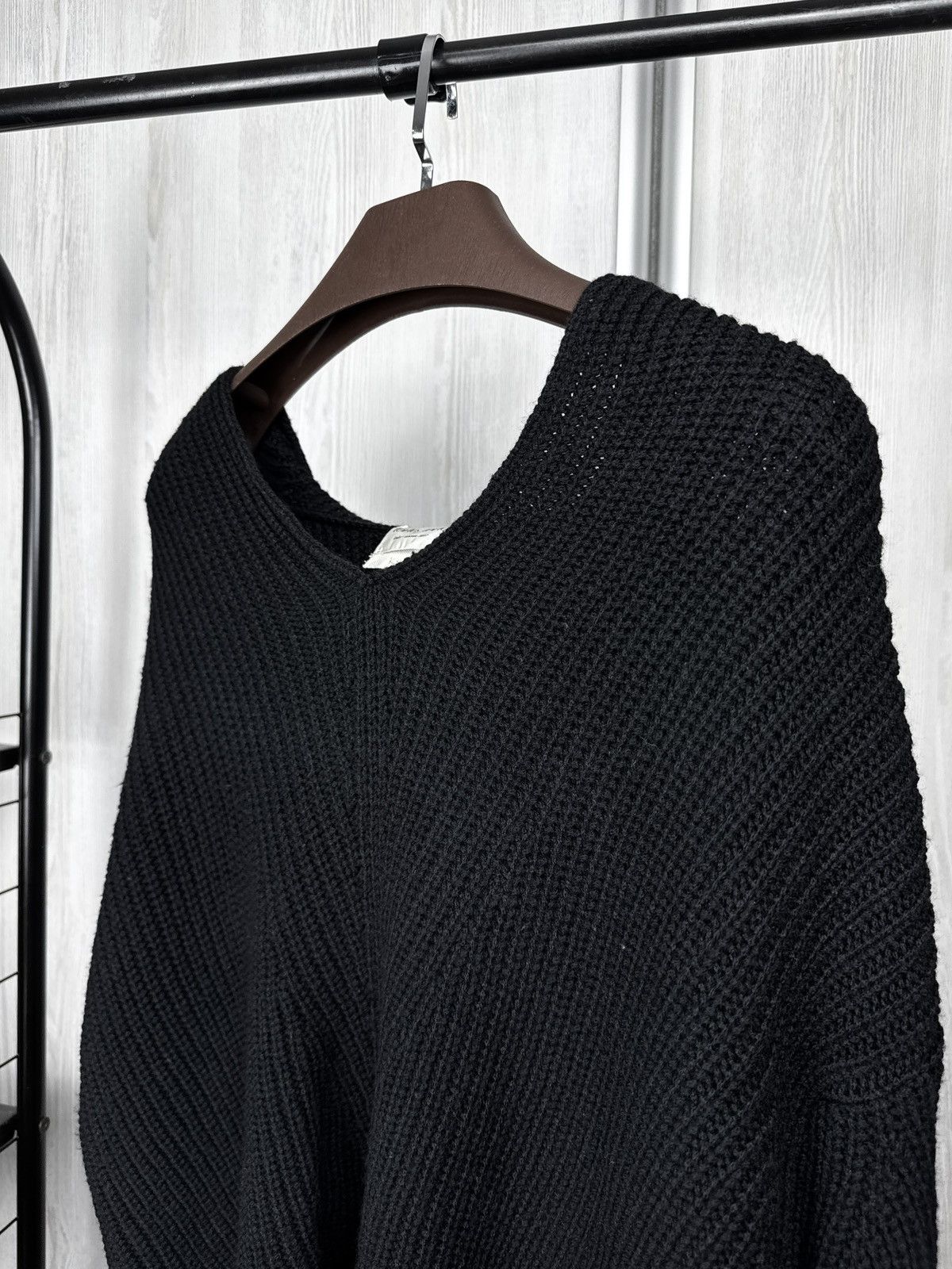forte_forte forte_forte italy_inverno 2017 black knit oversized hoodie Size M / US 6-8 / IT 42-44 - 4 Thumbnail