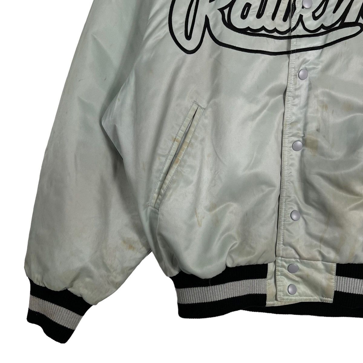 MLB 🔥 VINTAGE RAWLINGS SATIN STADIUM BOMBER JACKET Size US L / EU 52-54 / 3 - 5 Thumbnail