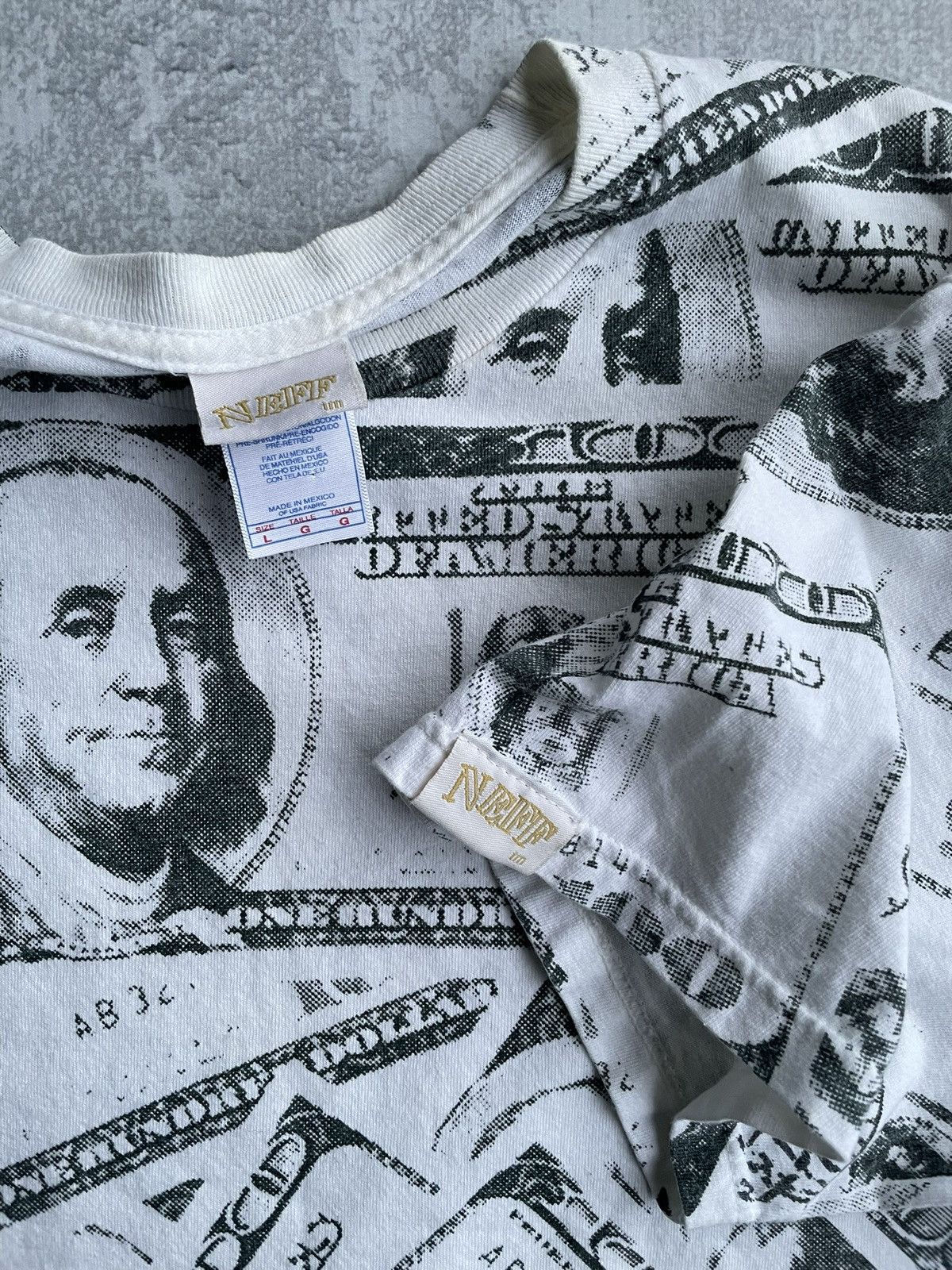Rap Tees Vintage 90s Cash Money All Over Print Tee Shirt Size US L / EU 52-54 / 3 - 2 Thumbnail