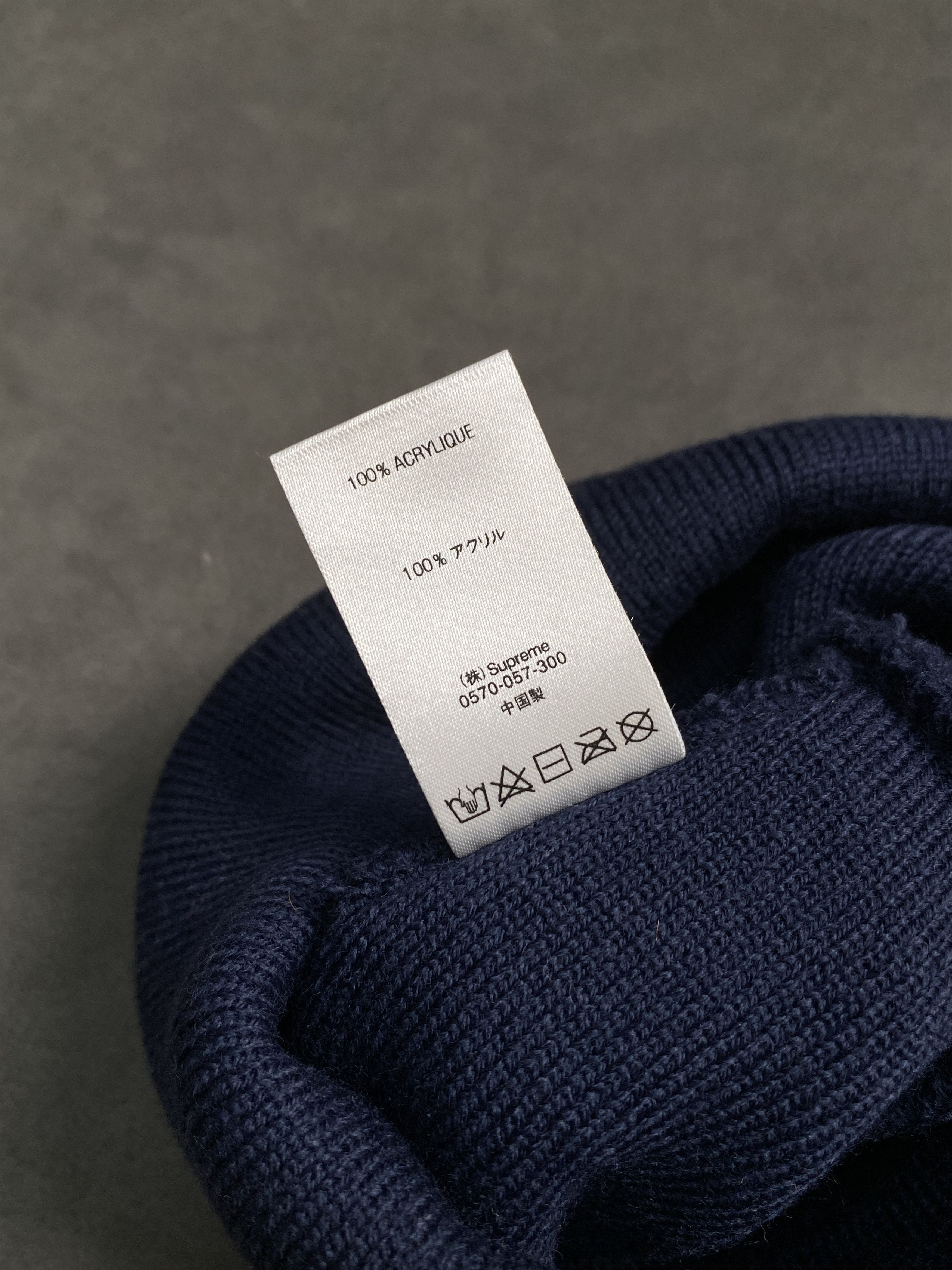 Supreme Deadstock Supreme 18FW Crown Logo Navy Beanie OS Size ONE SIZE - 5 Thumbnail