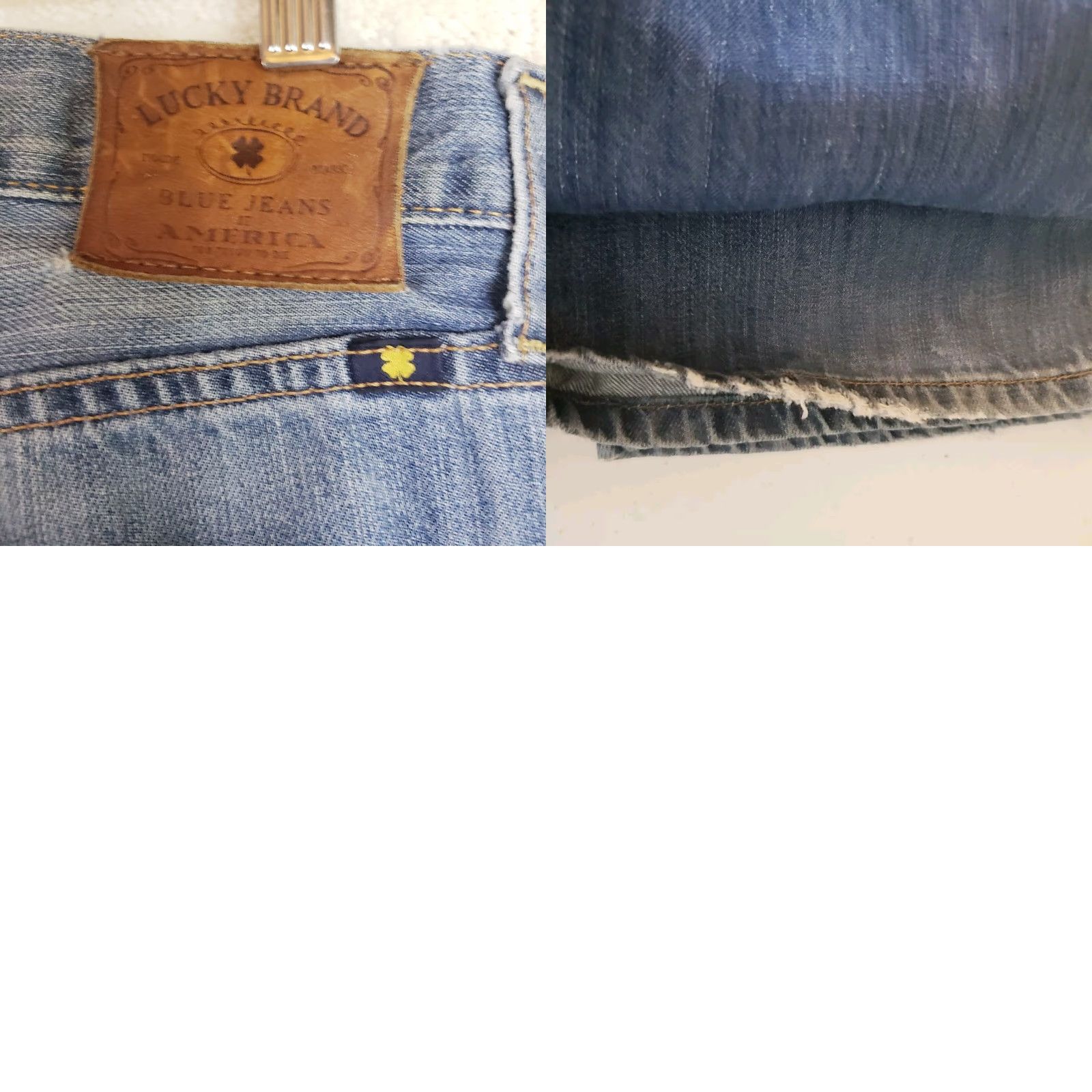 Lucky Brand Lucky Brand Jeans Men 32x32 Blue Denim 221 Straight 5-Pocket Regular Rise Cotton Polyester Jeans Mens Regular Wide Color Blue 32x32 Size US 32 / EU 48 - 9 Thumbnail