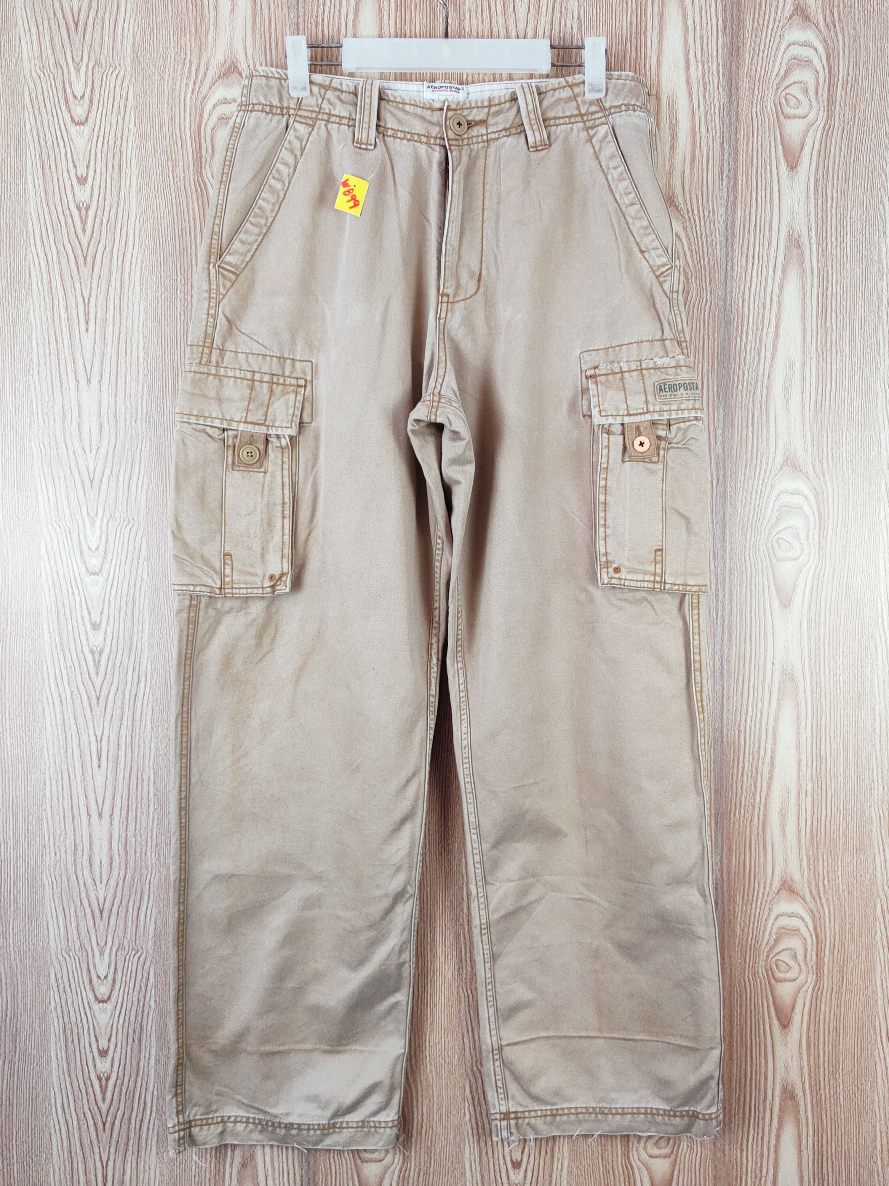 Aeropostale Aeropostale Beige Multipocket Tactical Cargo Pants #W899 Size US 31 - 1 Thumbnail