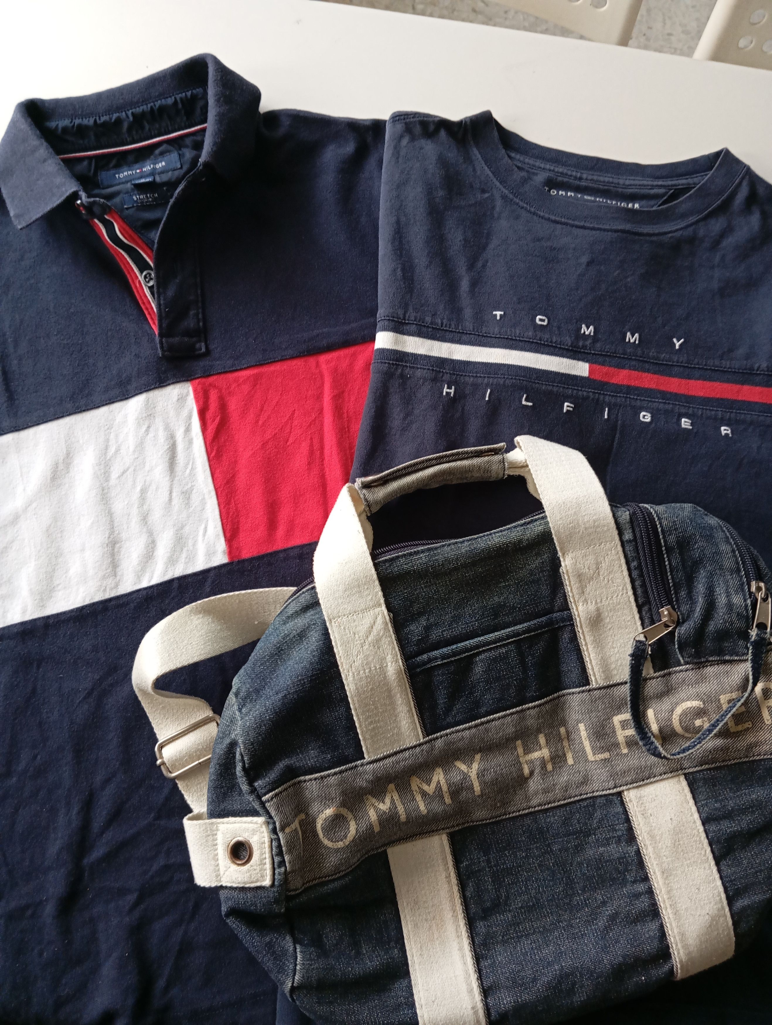 Tommy Hilfiger Tommy Hilfiger Combo 🎉 Polo T-shirt 2Way Bag 👜 Size US S / EU 44-46 / 1 - 1 Thumbnail