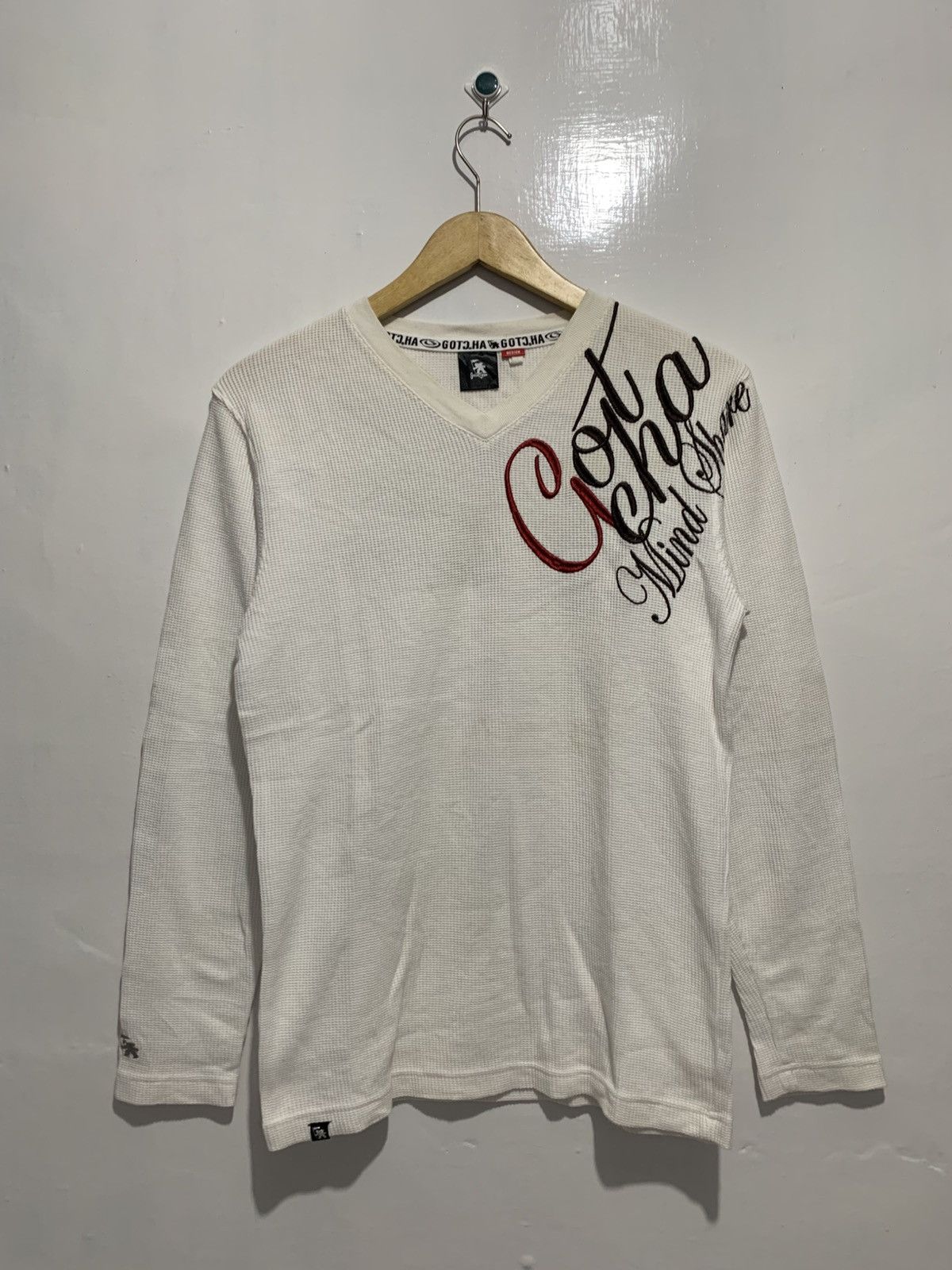 Vintage Gotcha Mind Share Surfware Gothic Poem Long Sleeve Size US M / EU 48-50 / 2 - 2 Thumbnail