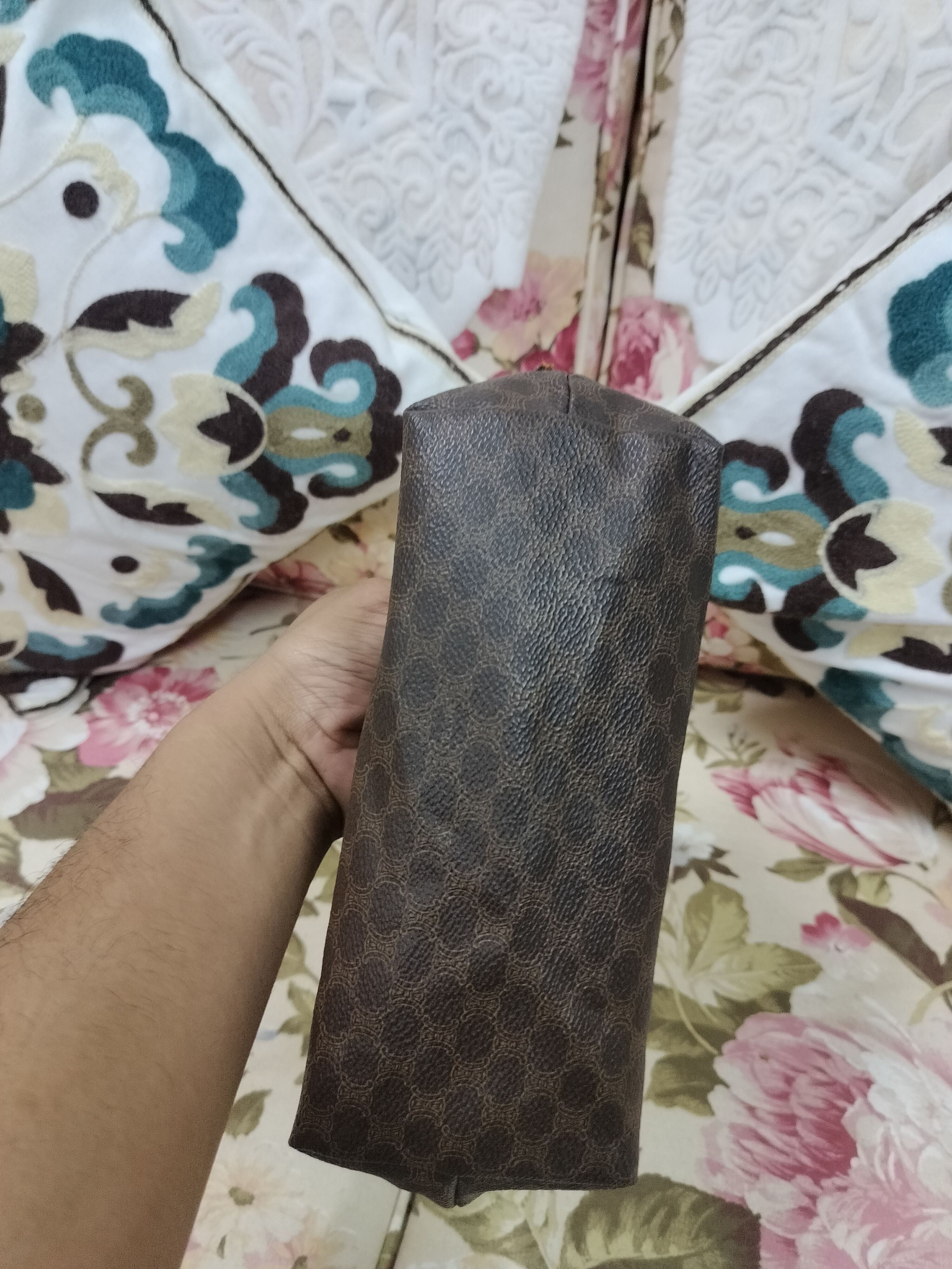 Celine Vintage Celine Paris Macadam Cosmetic Pouch Size ONE SIZE - 7 Thumbnail