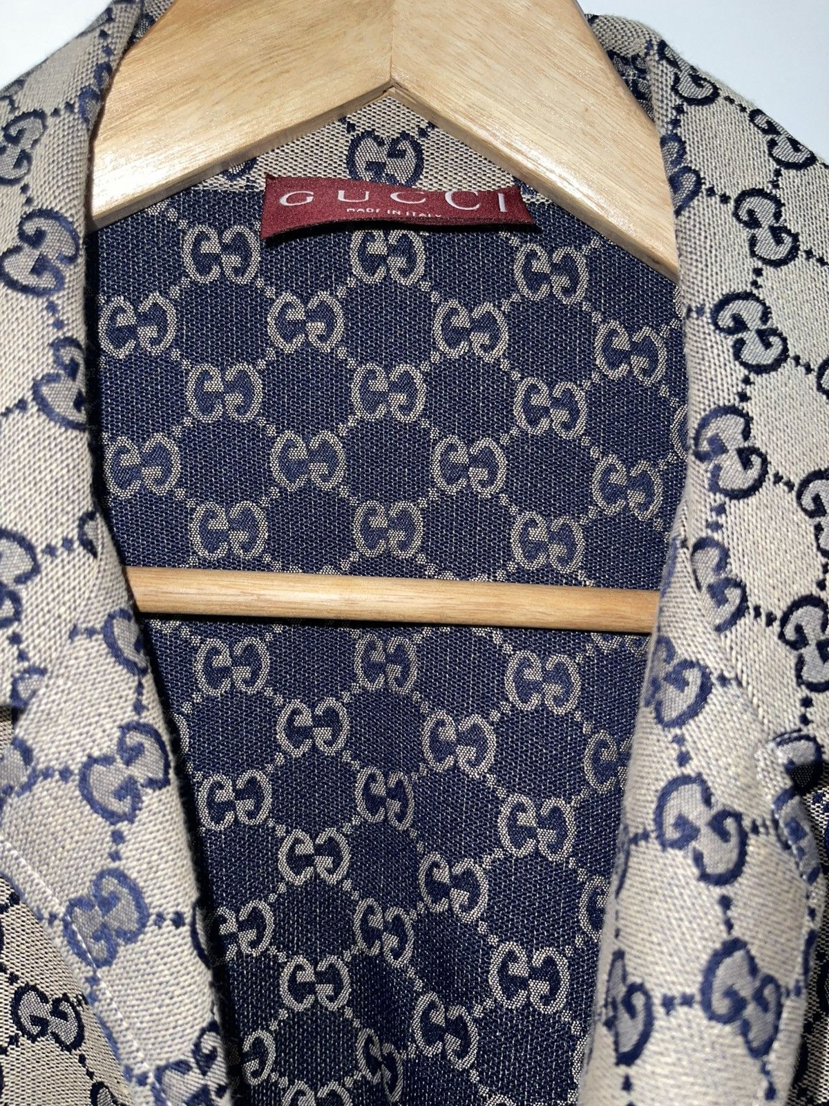 Gucci GG LINEN BLEND CANVAS SHIRT Size US XL / EU 56 / 4 - 3 Thumbnail