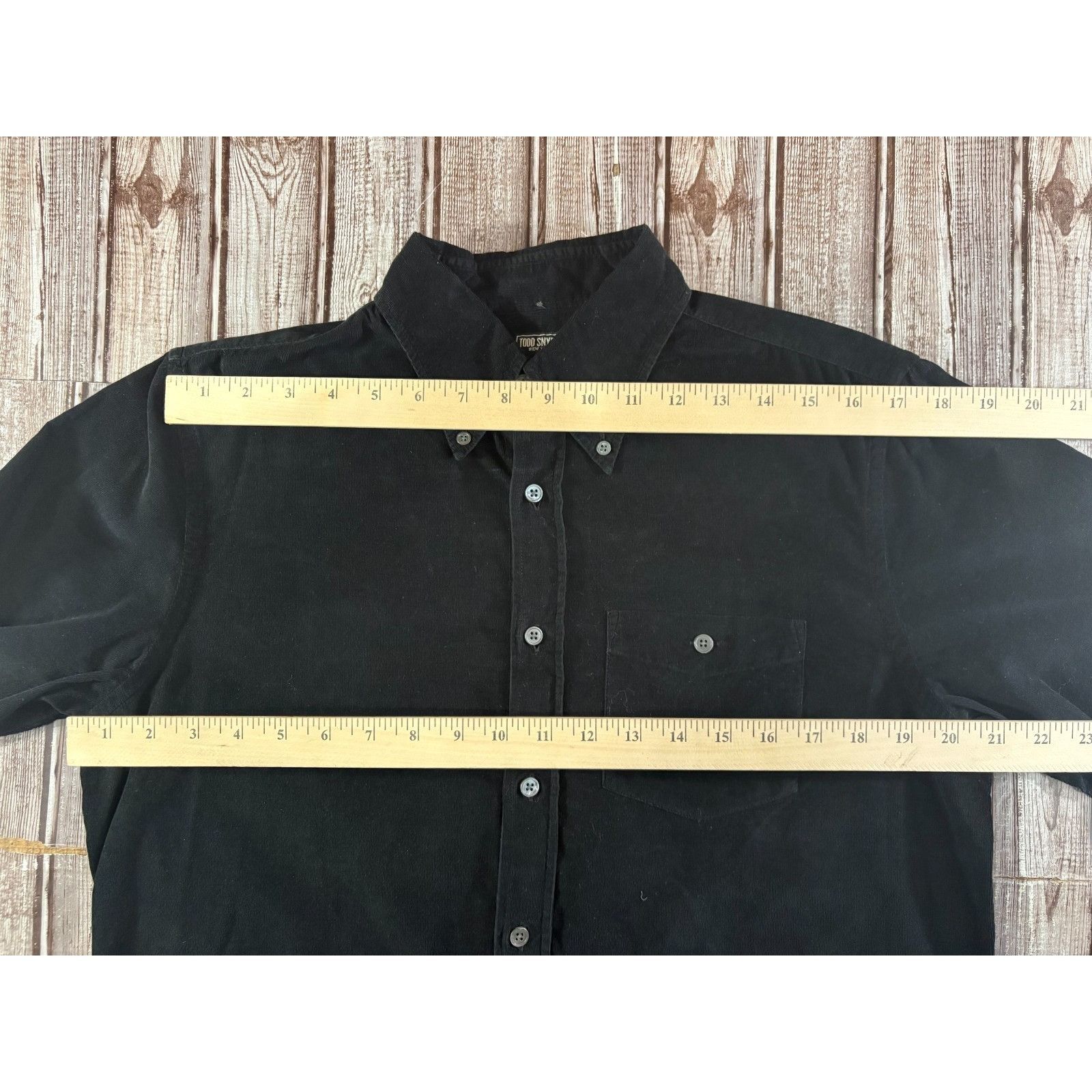 Todd Snyder Todd Snyder micro corduroy shirt size M color Black NWOT Size US M / EU 48-50 / 2 - 5 Thumbnail