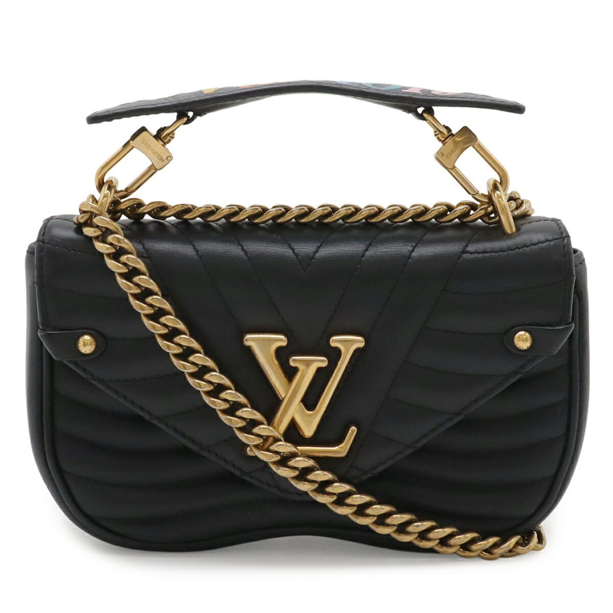 Louis Vuitton Louis Vuitton New Wave Chain Bag PM Shoulder Leather Noir Black M51683 Size ONE SIZE - 1 Thumbnail