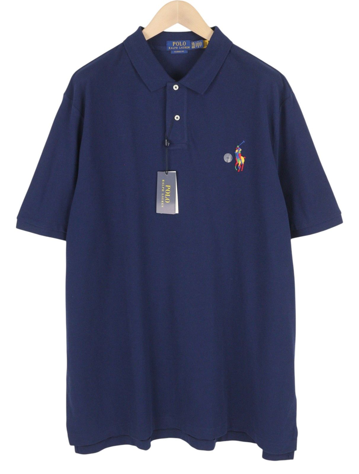 Polo Ralph Lauren CLASSIC FIT 2XL Blue Short Sleeve Embroidered Logo 84544 Size US XXL / EU 58 / 5 - 1 Thumbnail