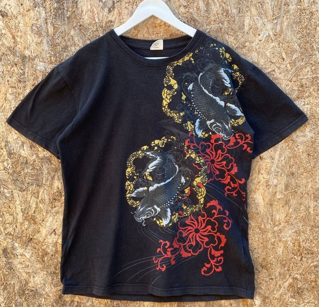 Japanese Brand Vintage Fish Koi Japanese Brand Tshirt Size US L / EU 52-54 / 3 - 2 Thumbnail