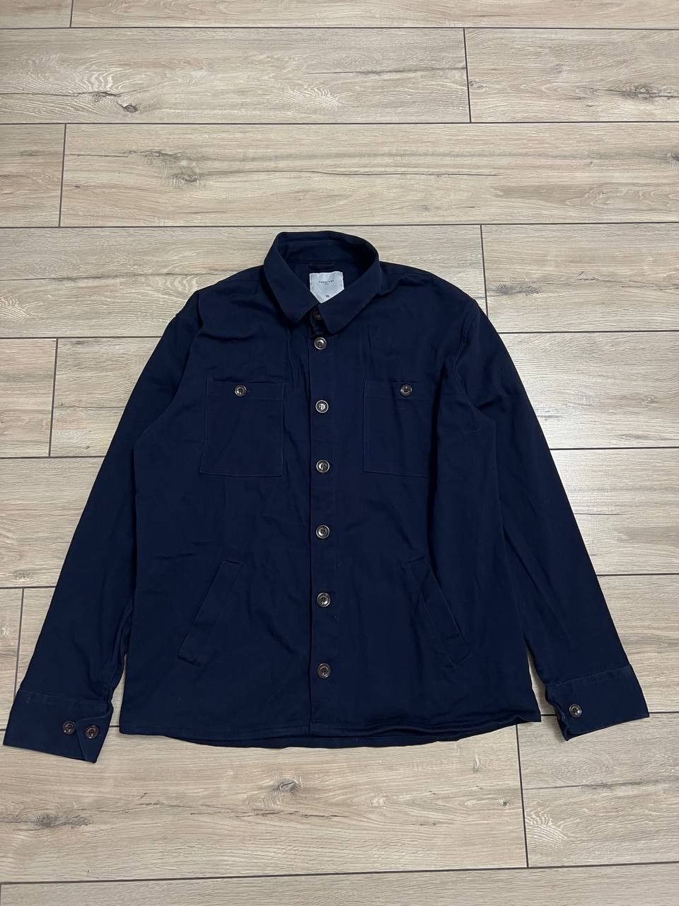 Percival Percival Wellington Over Shirt WorkShirt Navy Blue XL Size US XL / EU 56 / 4 - 6 Thumbnail