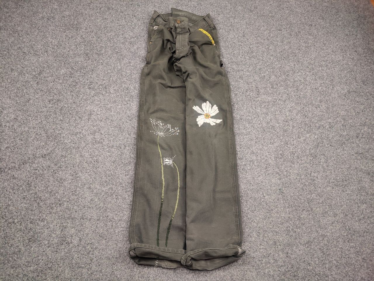 Carhartt Rare Vintage Carhartt Logo Relaxed Carpenter Canvas Pants Size US 36 / EU 52 - 2 Thumbnail