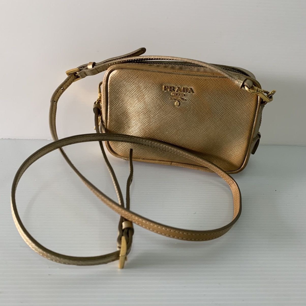 Prada Prada Mini Leather Slingbag Size ONE SIZE - 4 Thumbnail