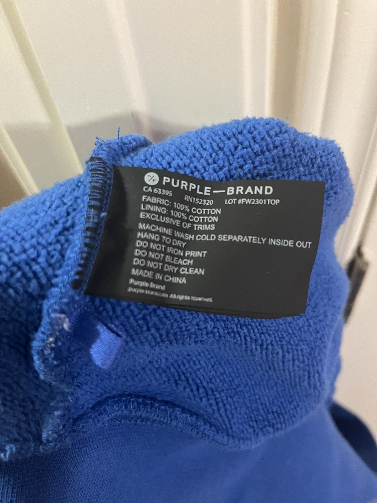 Purple × Purple Brand Purple Brand hoodie Blue Size US XL / EU 56 / 4 - 3 Thumbnail