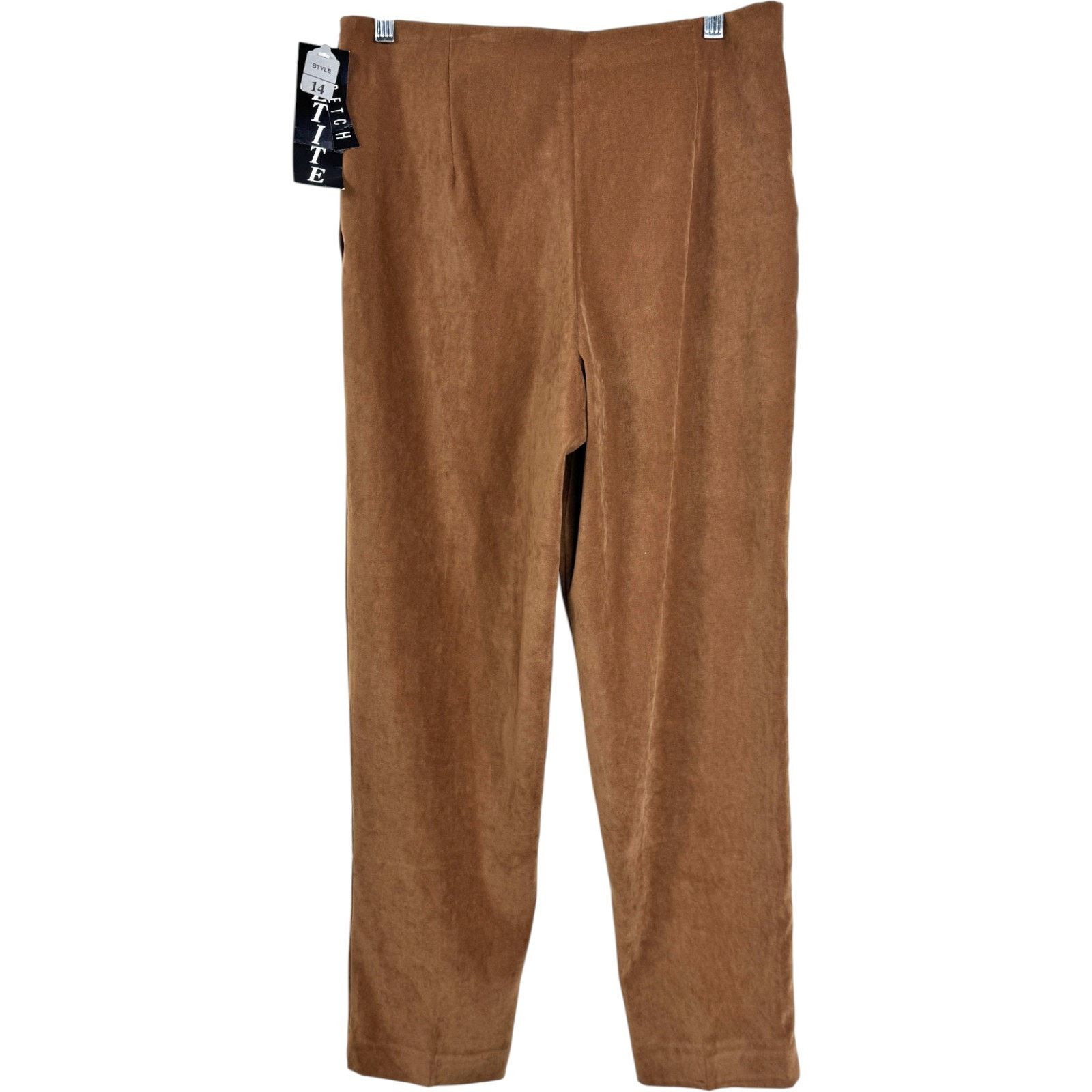 Other Vintage W.L. Sportswear Petites Brown Stretch Pants Size 14 Size 36" / US 14 / IT 50 - 3 Thumbnail