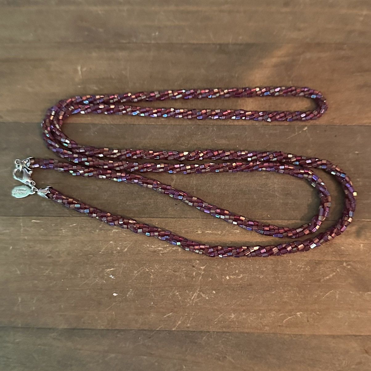 Other Nolan Miller iridescent purple glass twisted bead necklace Size ONE SIZE - 5 Thumbnail
