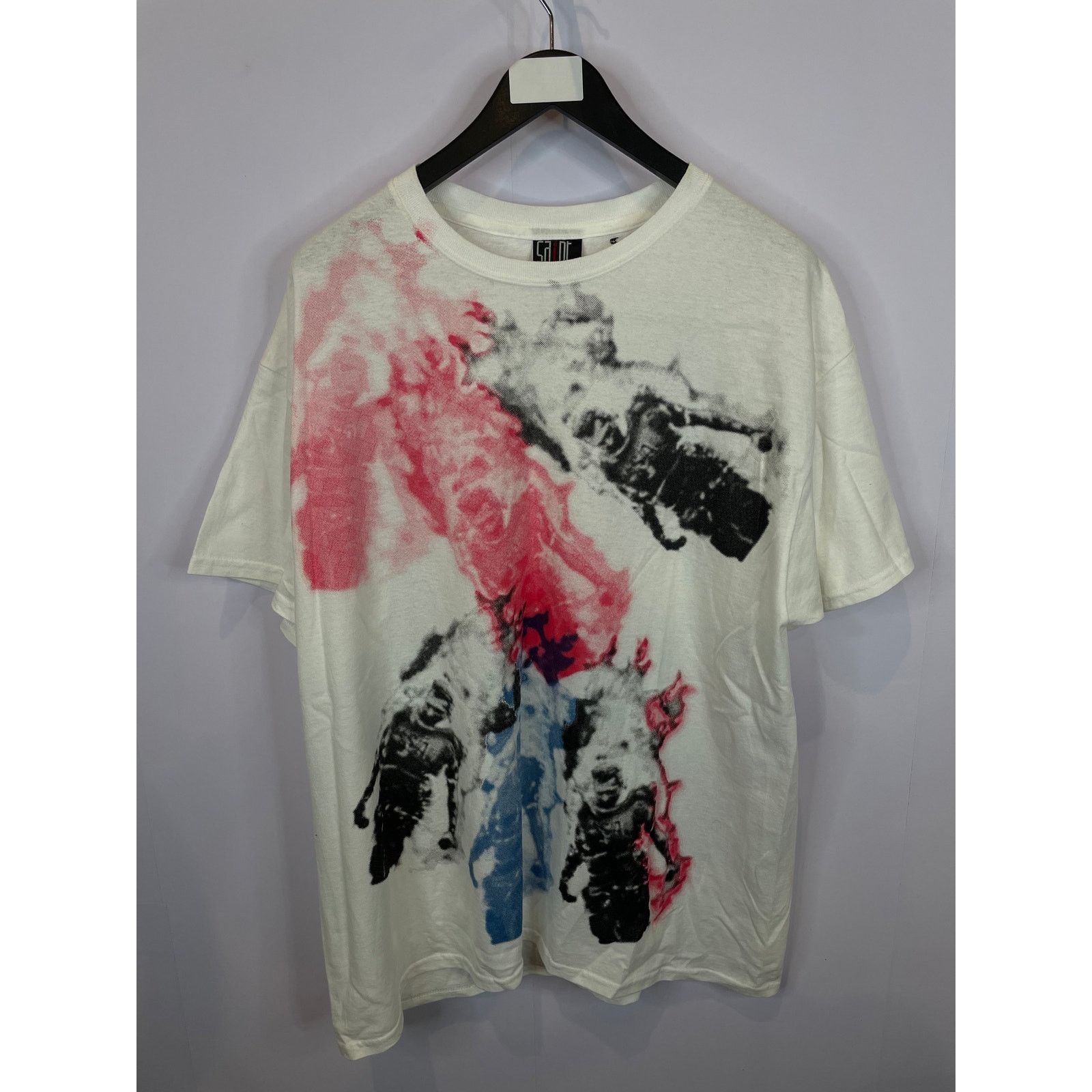 Saint Michael Saint Michael Cali Thornhill Tee White (Neck Stain) Used L Size US L / EU 52-54 / 3 - 1 Thumbnail