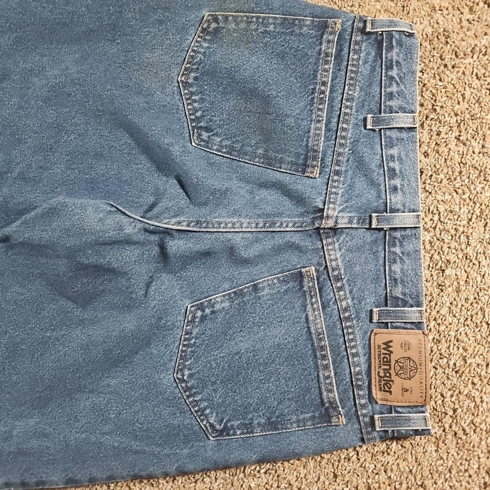 Wrangler Wrangler 34x30 Straight Leg Chainsaw Outdoor Work Jeans Size US 34 / EU 50 - 6 Thumbnail