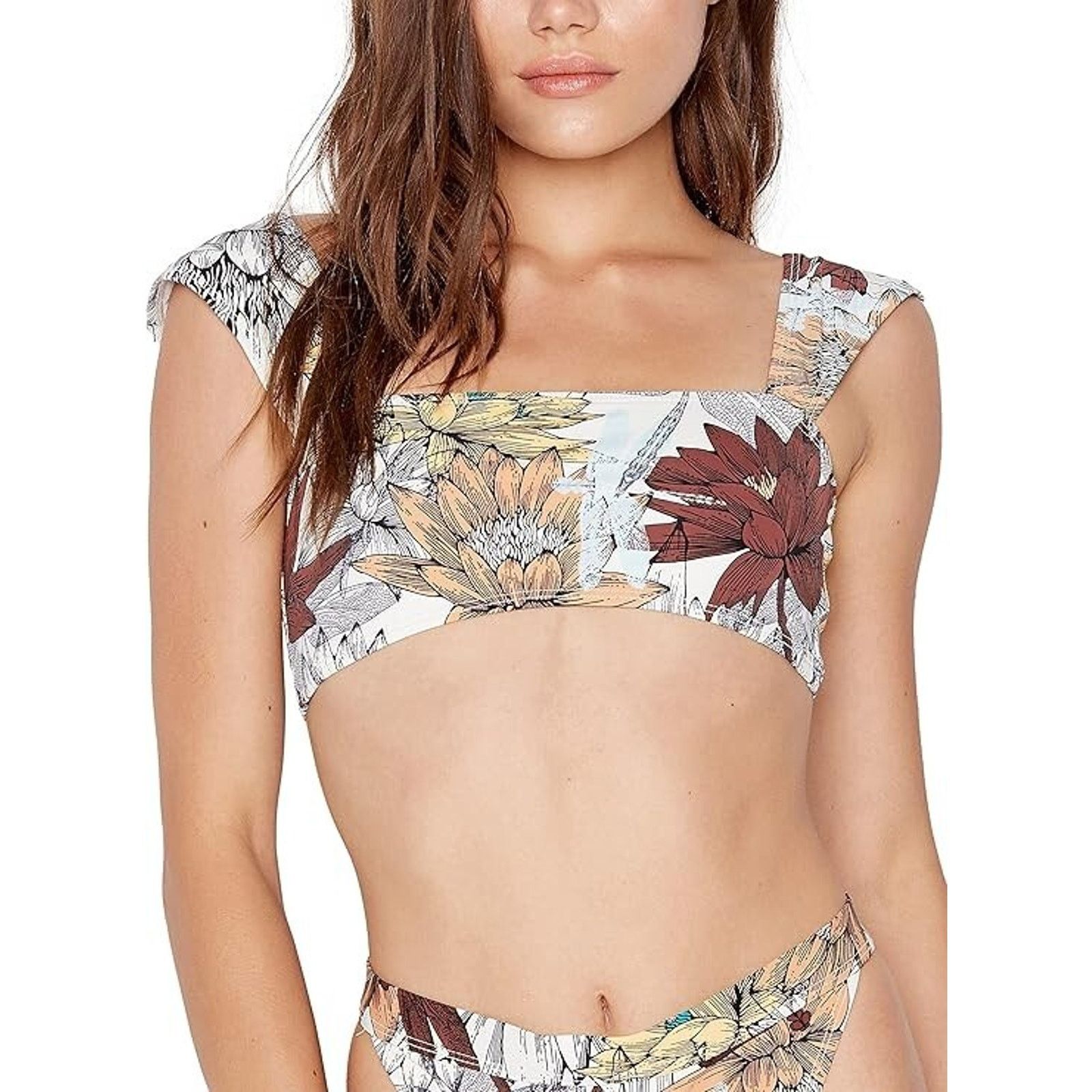Other NWT RIS-K Bandeau Lotus Wave Bikini Top Women's M Made USA Size M / US 6-8 / IT 42-44 - 1 Thumbnail