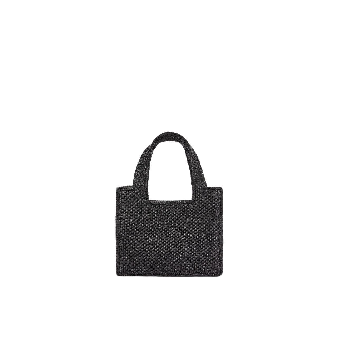 Loewe LOEWE $1200 Black Raffia Mini Tote Bag New & Authentic Size ONE SIZE - 3 Thumbnail