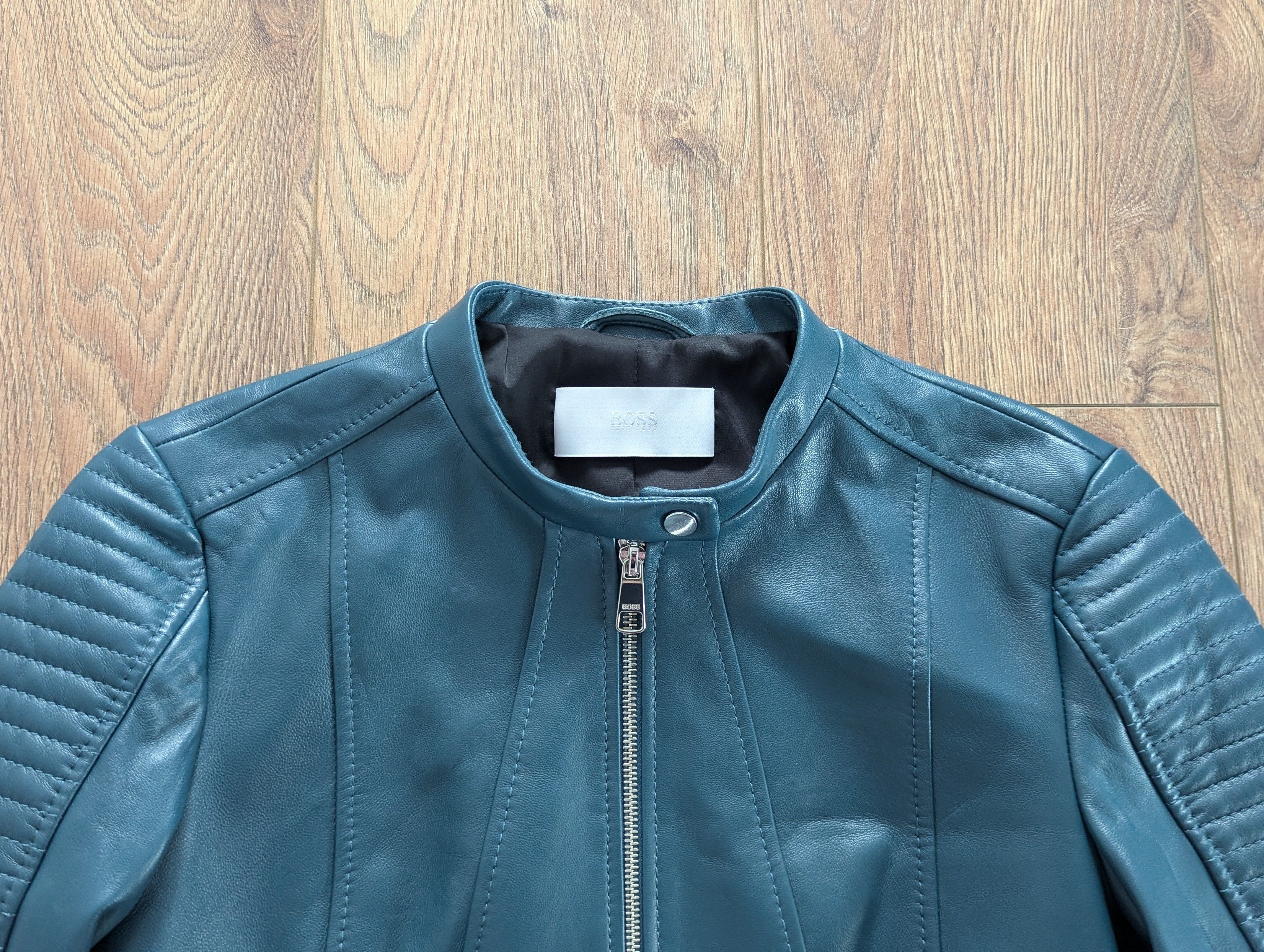 Hugo Boss Hugo Boss Saviza Women's Leather Biker Jacket Luxury Brand Size S / US 4 / IT 40 - 21 Thumbnail