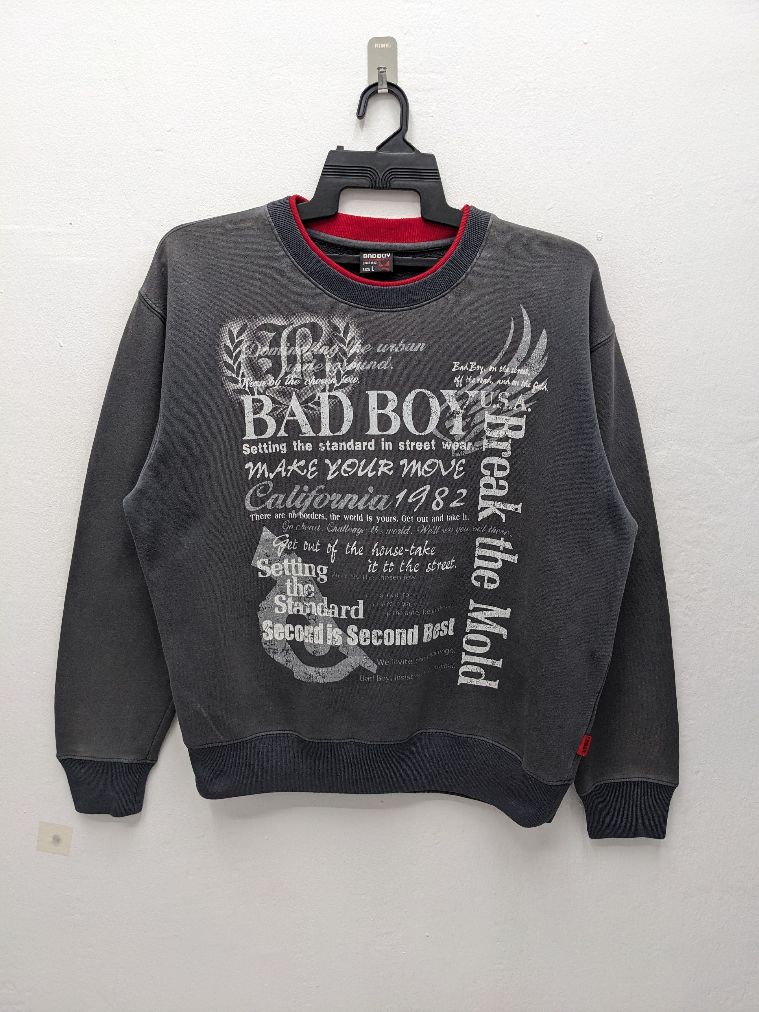 California Arts. Vintage BAD BOY California Graphic Sweatshirt Size US L / EU 52-54 / 3 - 9 Thumbnail