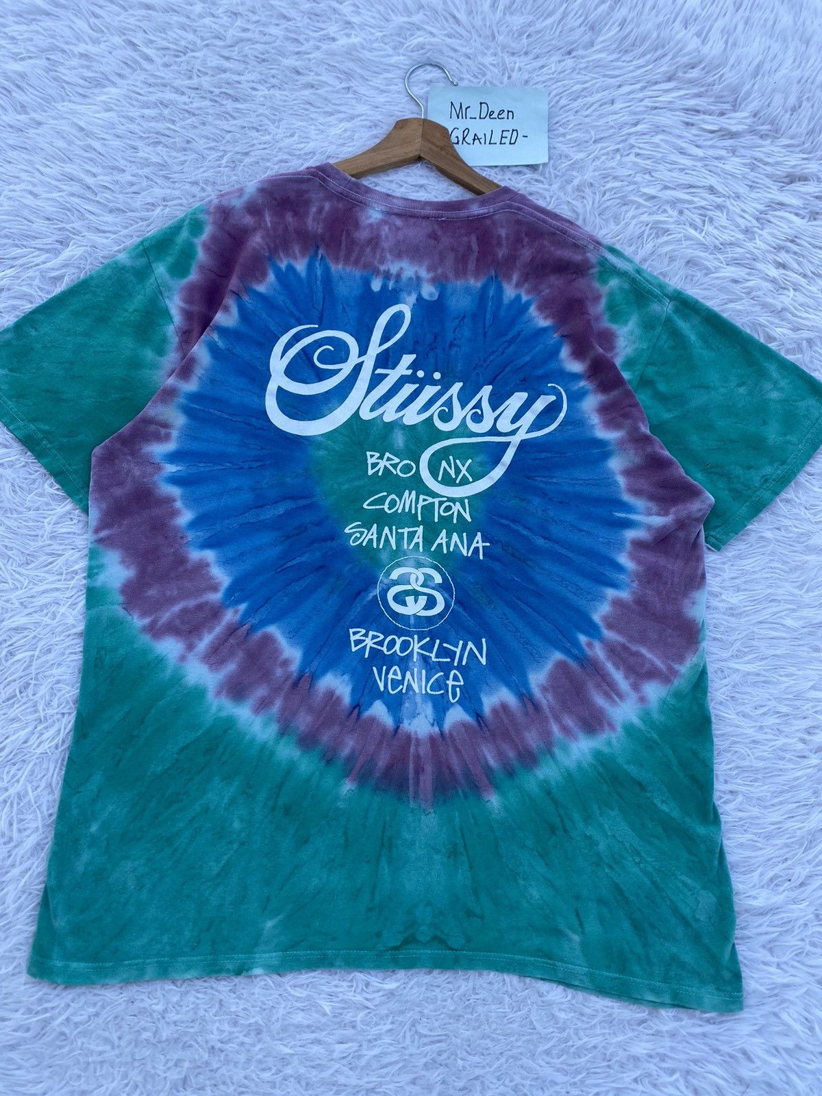 Stussy Rare Vintage Stussy Tie Dye Tshirt Size US L / EU 52-54 / 3 - 22 Thumbnail