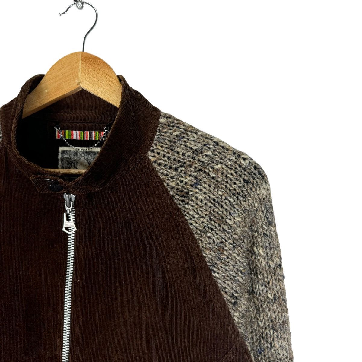 Japanese Brand 🌟BALANCE WEAR DESIGN KNITWEAR BIKERS JACKET Size US L / EU 52-54 / 3 - 6 Thumbnail