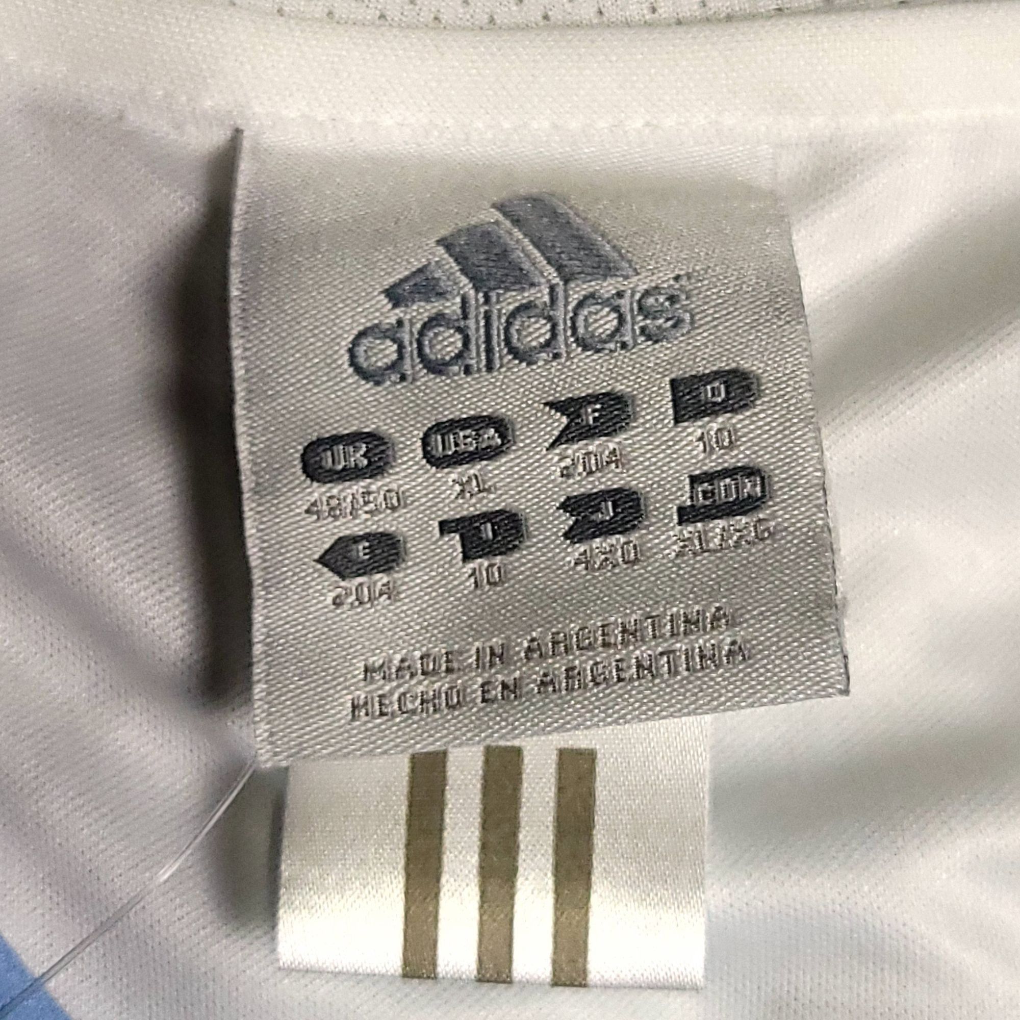 Adidas Messi Argentina 2004 2005 DEBUT Soccer Jersey BNWT XL Size US XL / EU 56 / 4 - 6 Thumbnail