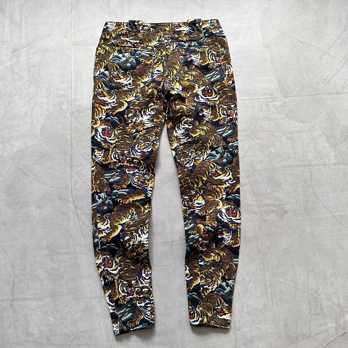Ed Hardy × Hysteric Glamour × Kenzo RARE Kenzo Vintage Tigers Monogram Jeans Pants Gucci Vibe Size 36" / US 14 / IT 50 - 13 Thumbnail