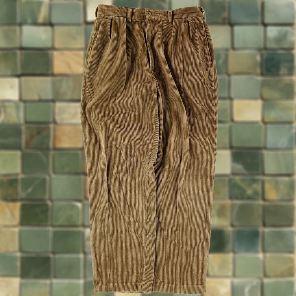 Polo Ralph Lauren Polo Ralph Lauren Pants Corduroy Wide Wale Brown Tan Mens 33x31 Mens Casual Pants Brown Size US XS / EU 42 / 0 - 1 Thumbnail