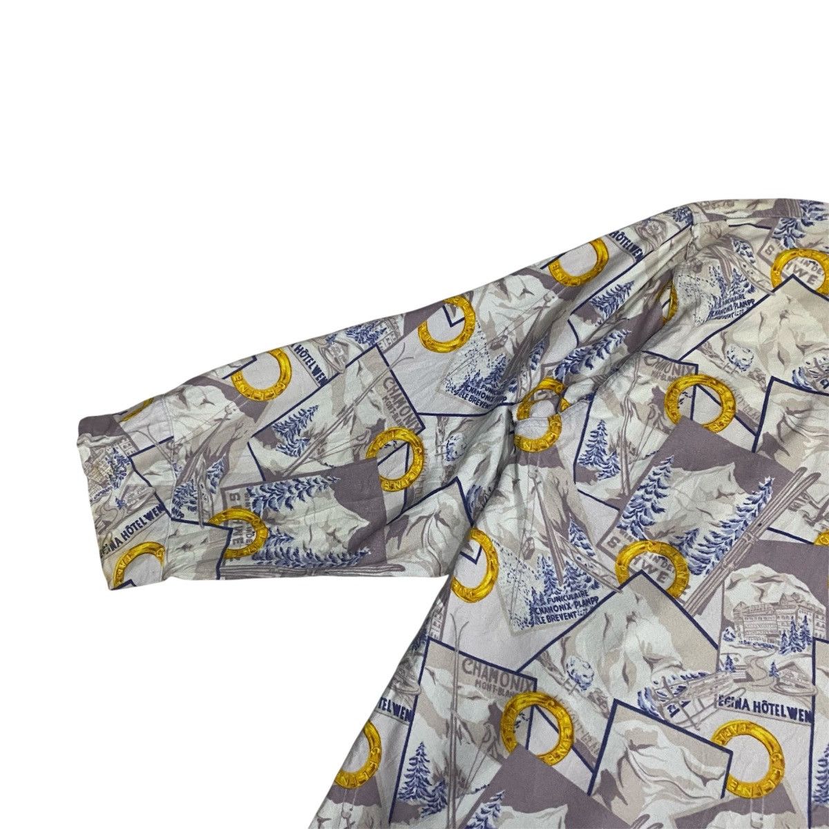 Celine Celine Paris Signature Print Shirt Vintage Luxury Size US L / EU 52-54 / 3 - 12 Thumbnail