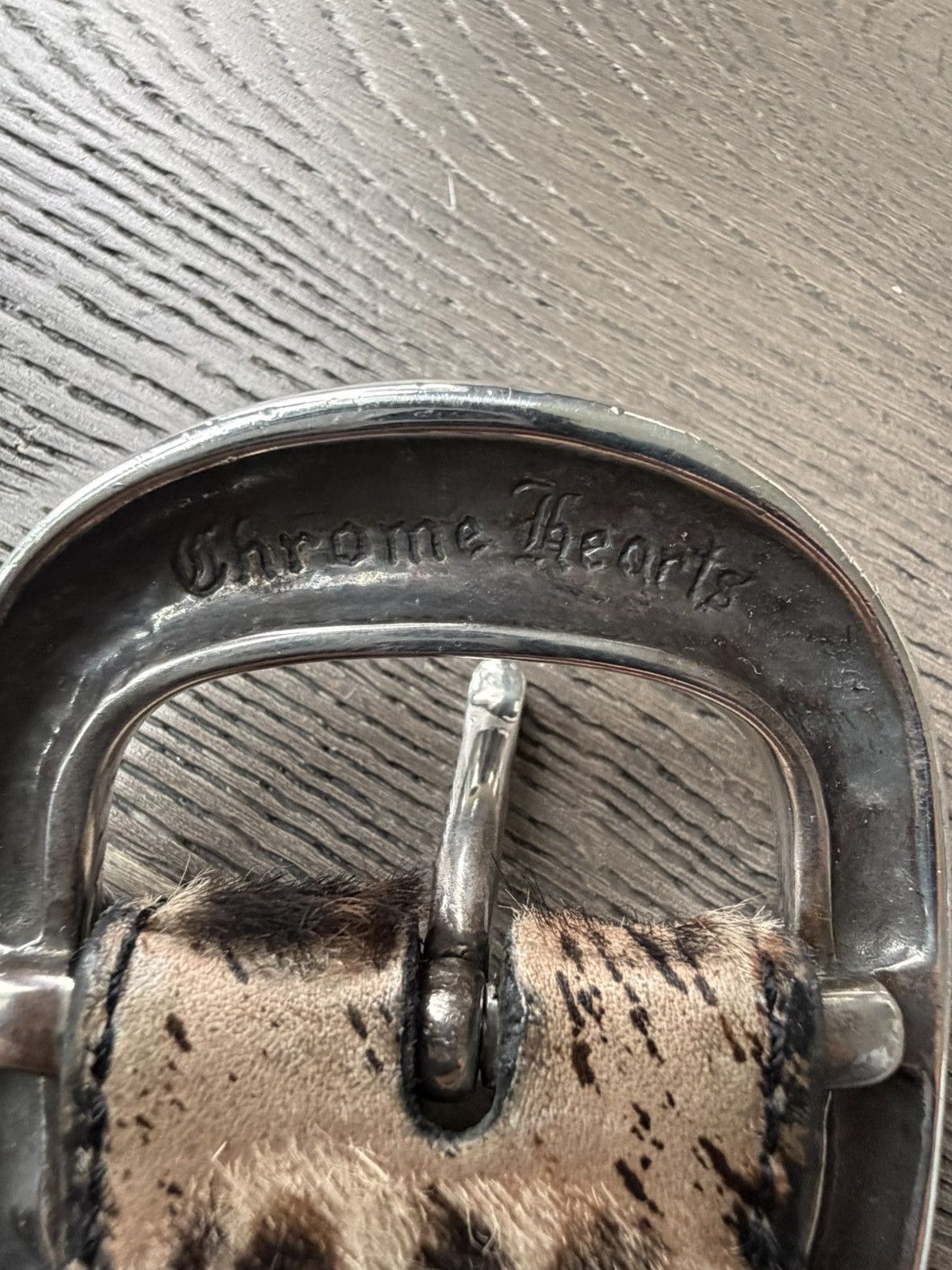 Chrome Hearts Chrome Hearts Cheetah Print Gunslinger Silver Belt Buckle Size 36 - 9 Thumbnail