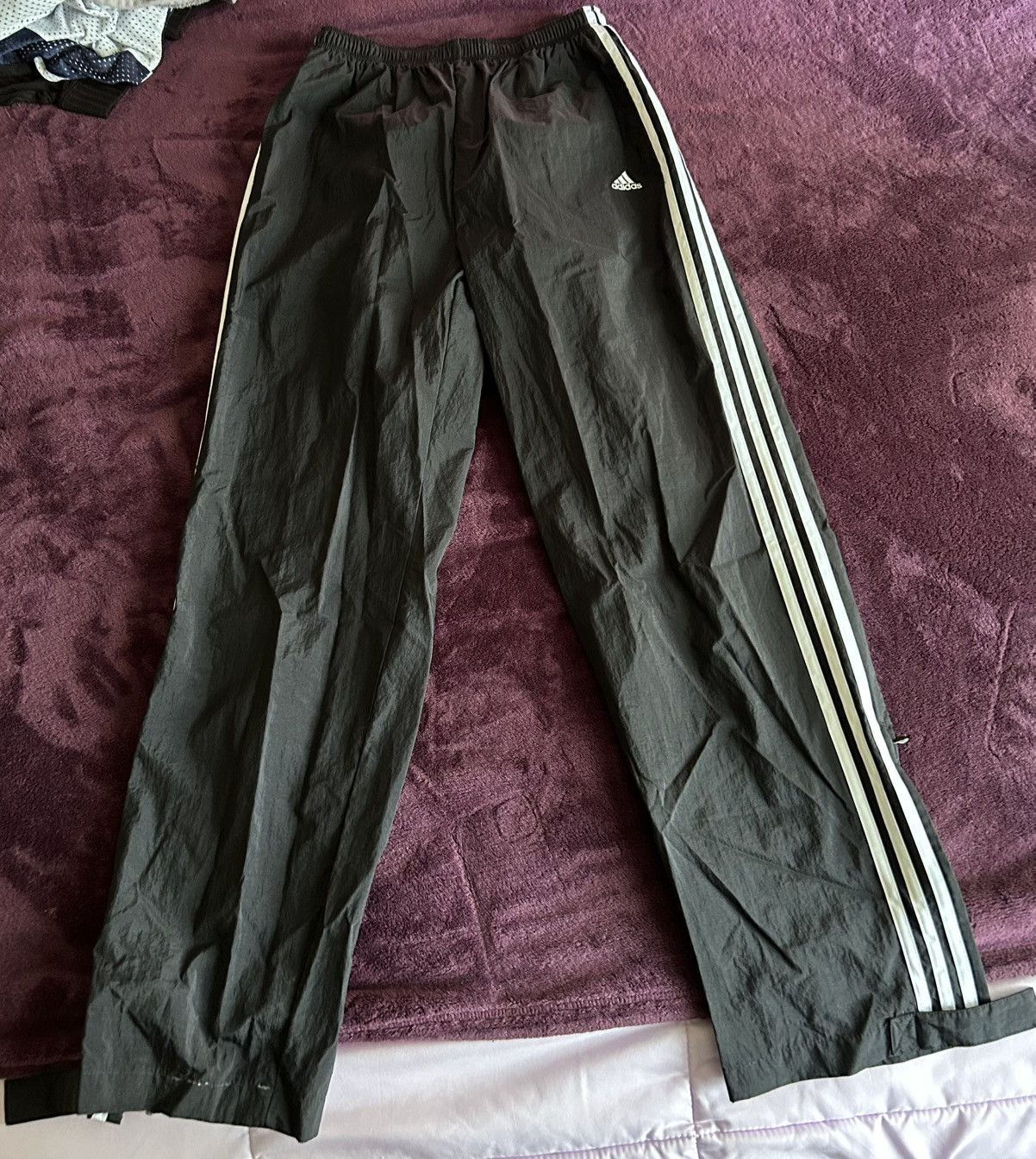 Adidas Vintage Y2K 2000 Adidas Nylon Track Pants Sz L Size US 34 / EU 50 - 2 Thumbnail