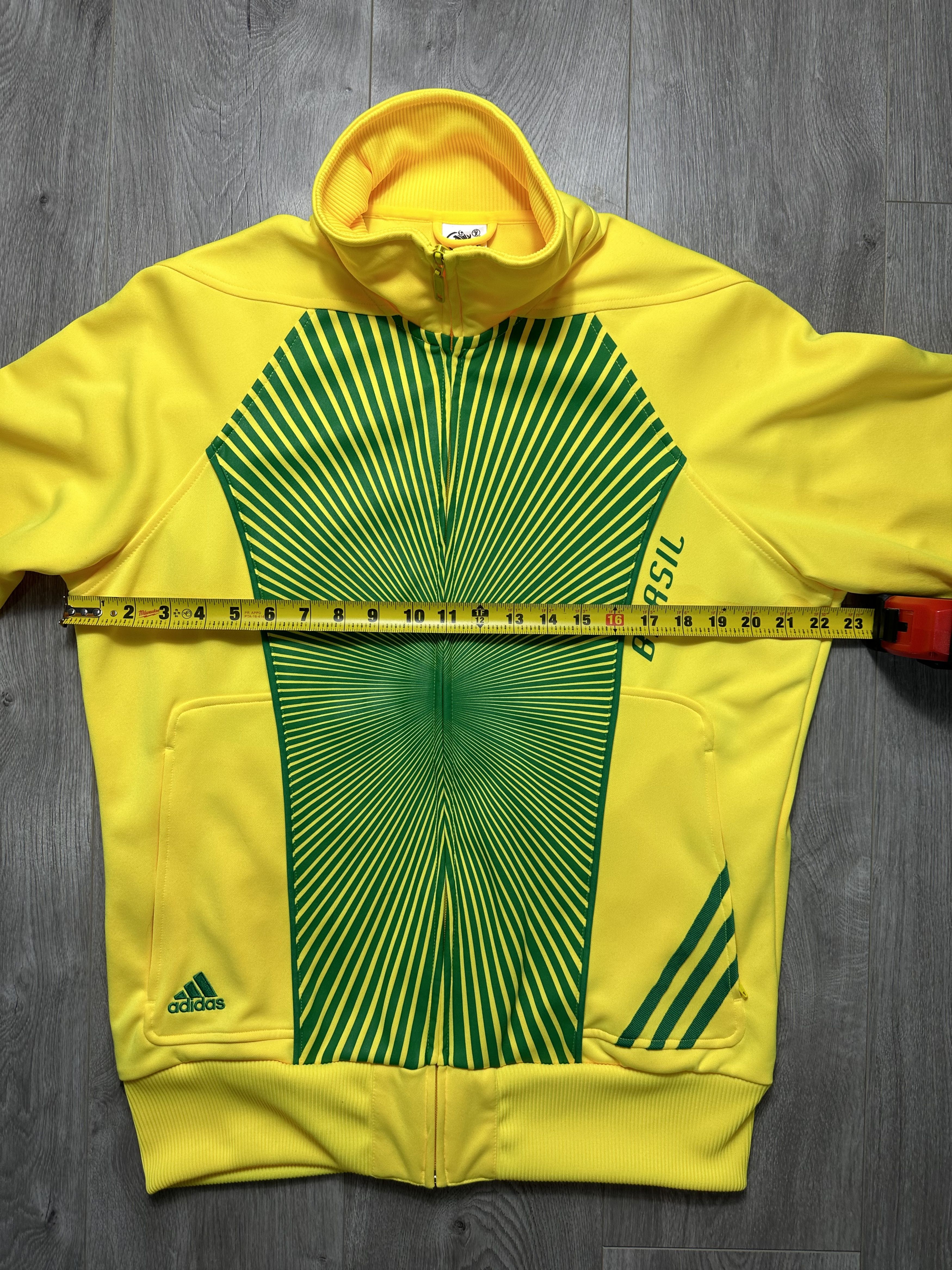 Adidas Adidas Brazil National Team 2010 World Cup Warm Up Jacket Size US L / EU 52-54 / 3 - 14 Thumbnail