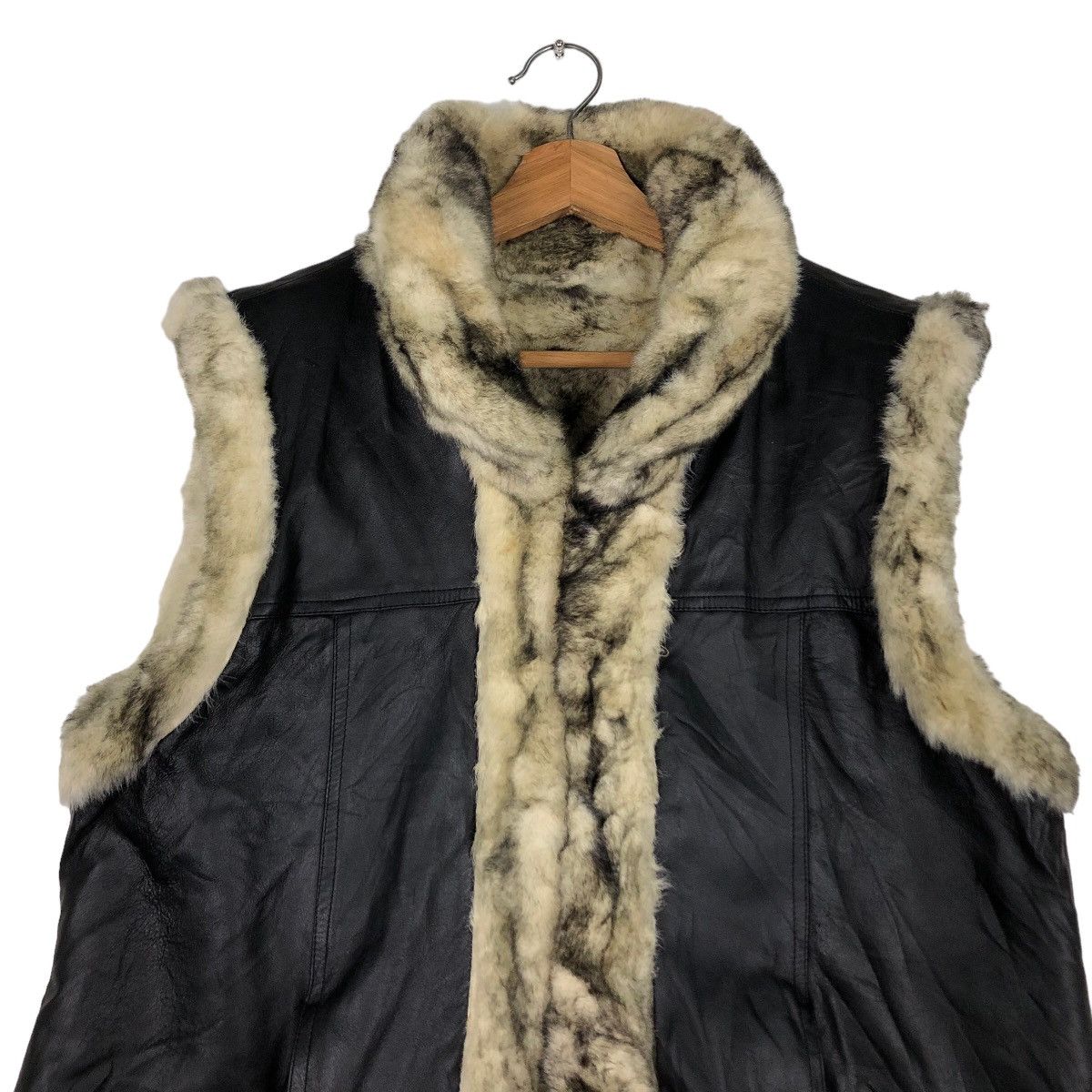 Japanese Brand 🔥Issey Miyake Design Vest Tank Top Mink Fur Lining Size US M / EU 48-50 / 2 - 3 Thumbnail