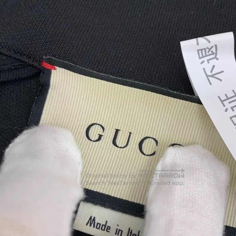 Gucci Gucci Black side striped stand-up collar zipper long-sleev Size US L / EU 52-54 / 3 - 8 Thumbnail