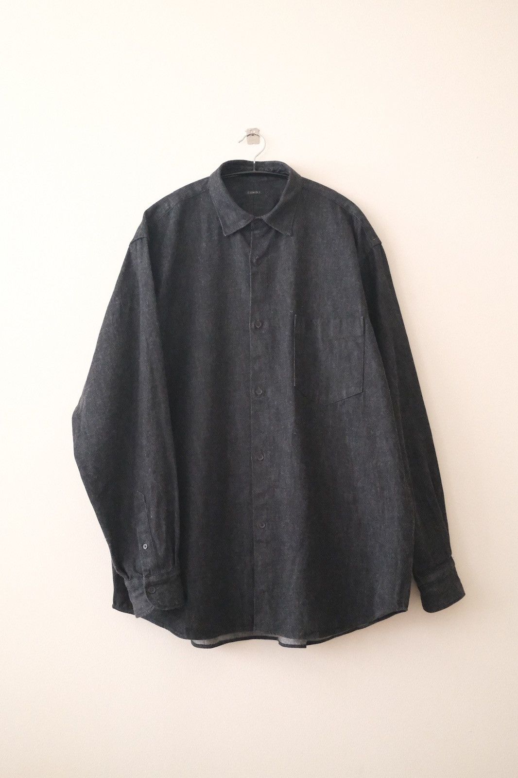 comori denim shirt Black écru