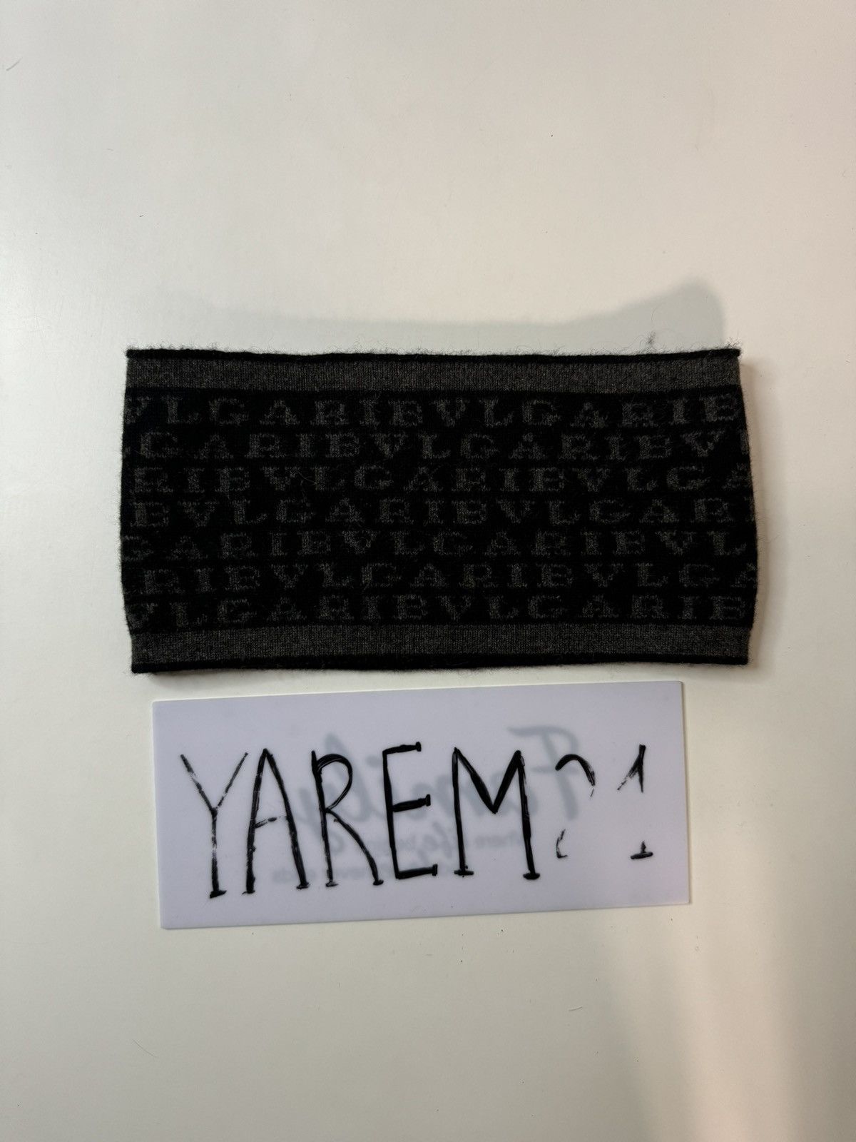 Bvlgari Bvlgari Cashmere Logo Headband Size ONE SIZE - 1 Thumbnail