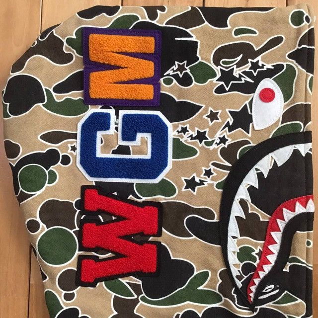 Bape BAPE Sta camo shark full zip hoodie a bathing ape Size US XL / EU 56 / 4 - 4 Thumbnail