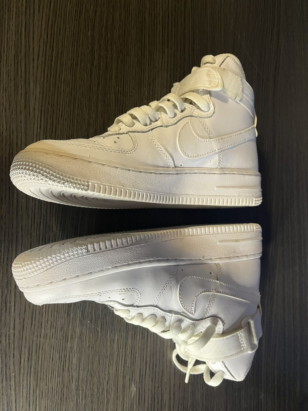 Nike All White Air Force High GS Size US 5 / EU 37 - 3 Thumbnail