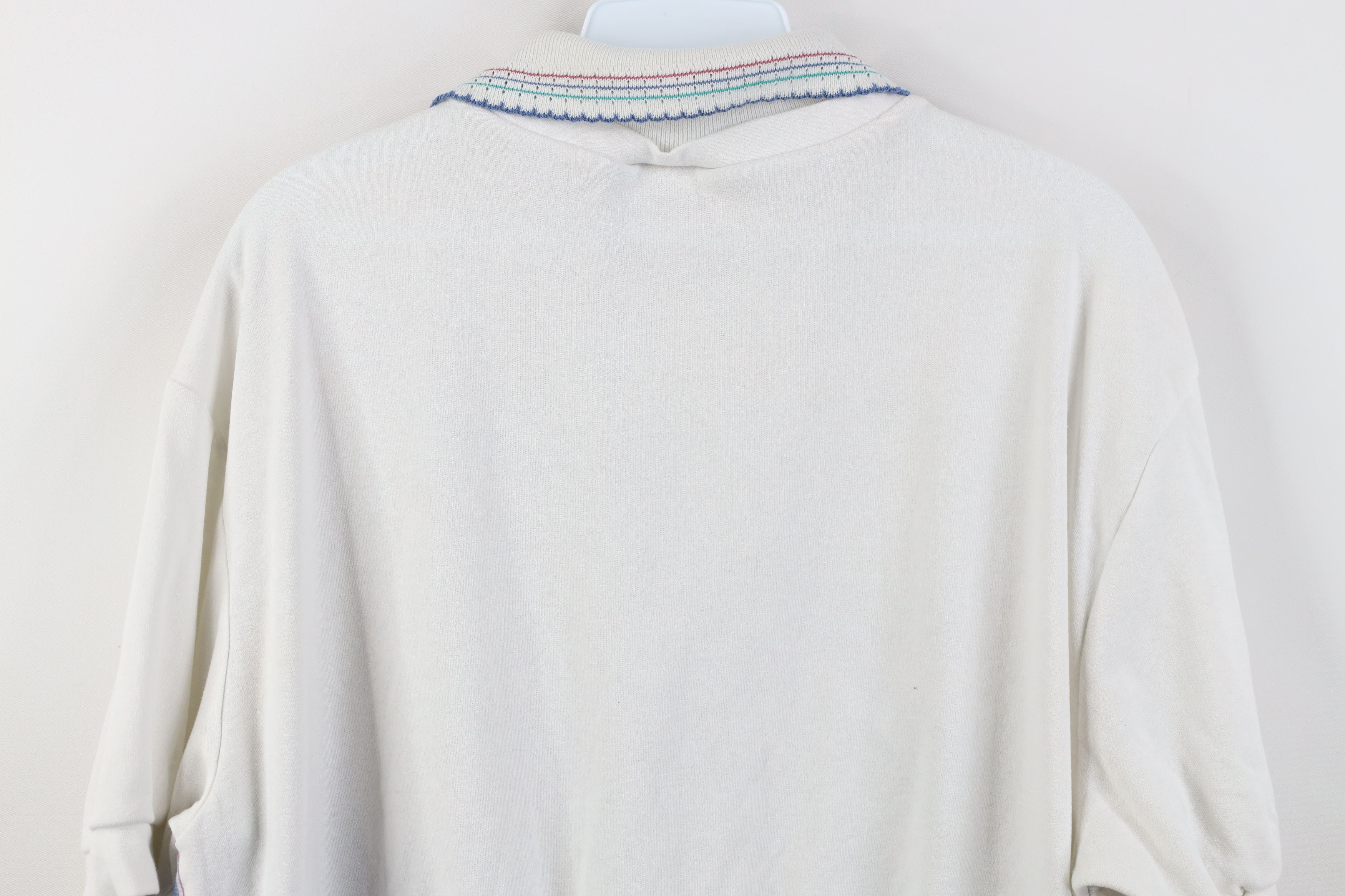 Vintage Vintage 90s Streetwear Fit Flower Beaded Pullover Polo Shirt Size XL / US 12-14 / IT 48-50 - 14 Thumbnail