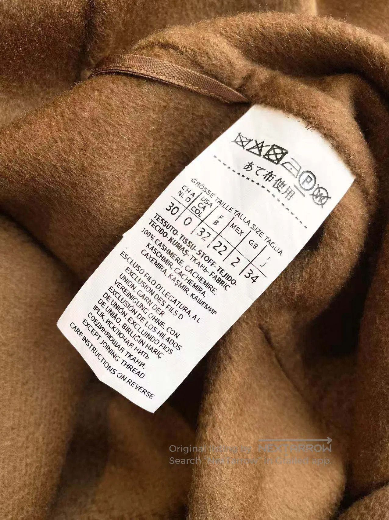 Max Mara Max Mara Size 32 Labbro caramel coat| Size XXS / US 00 / IT 34 - 6 Thumbnail