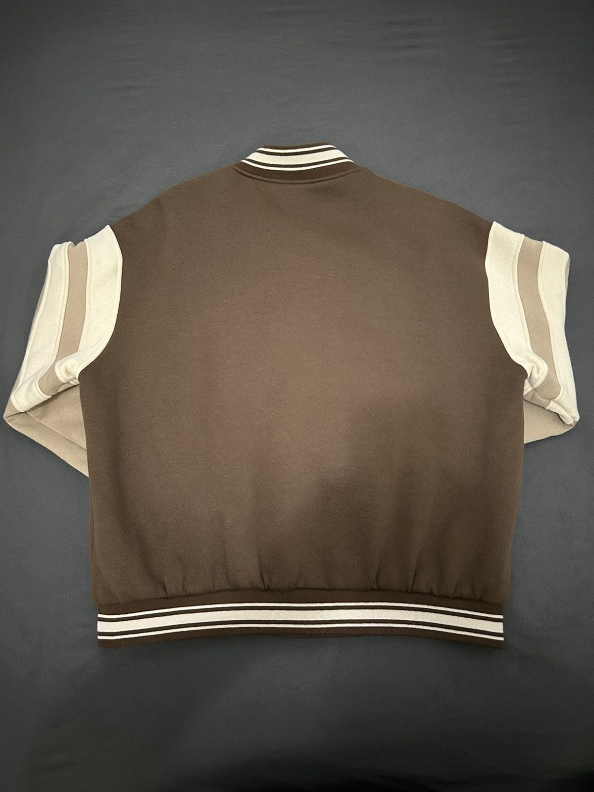 Vintage Vintage Varsity Jacket in Brown/Beige Size US M / EU 48-50 / 2 - 2 Thumbnail