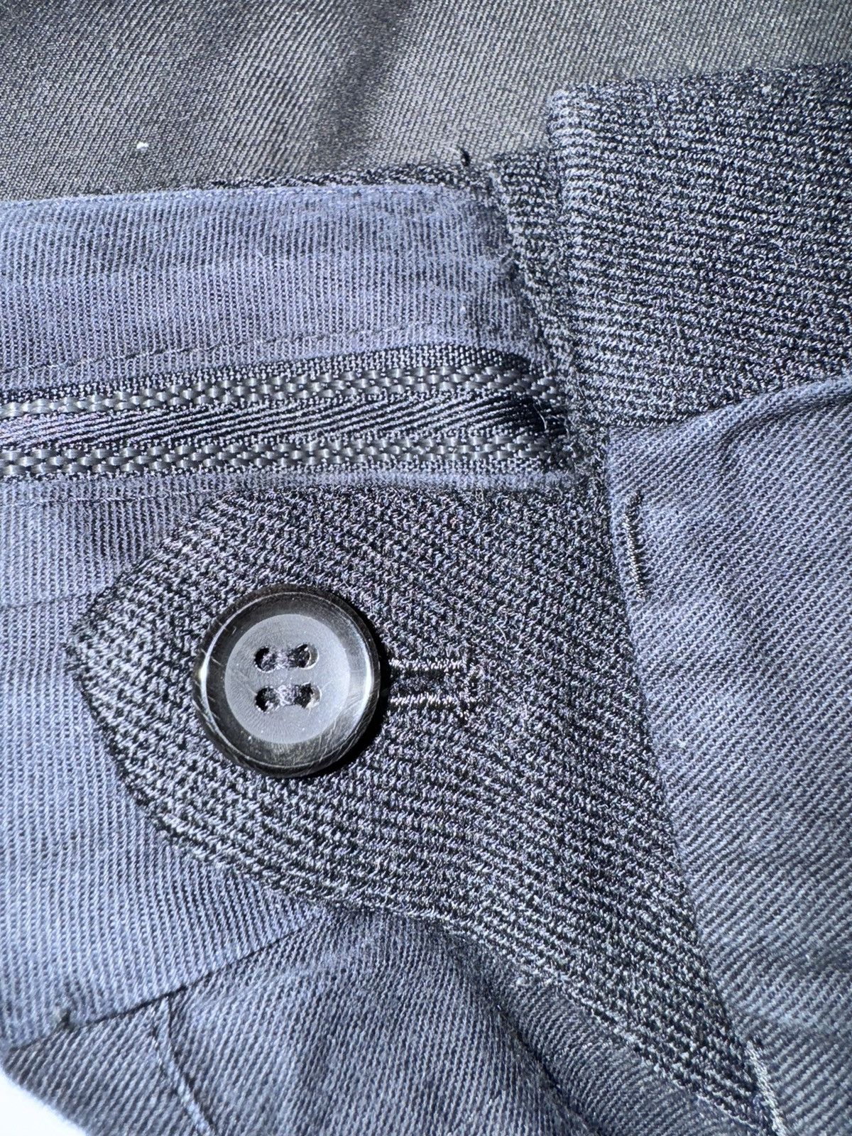 Comme des Garcons × Comme des Garcons Homme Plus COMME DES GARÇONS HOMME PLUS Black Gabardine Trousers Size US 34 / EU 50 - 20 Thumbnail