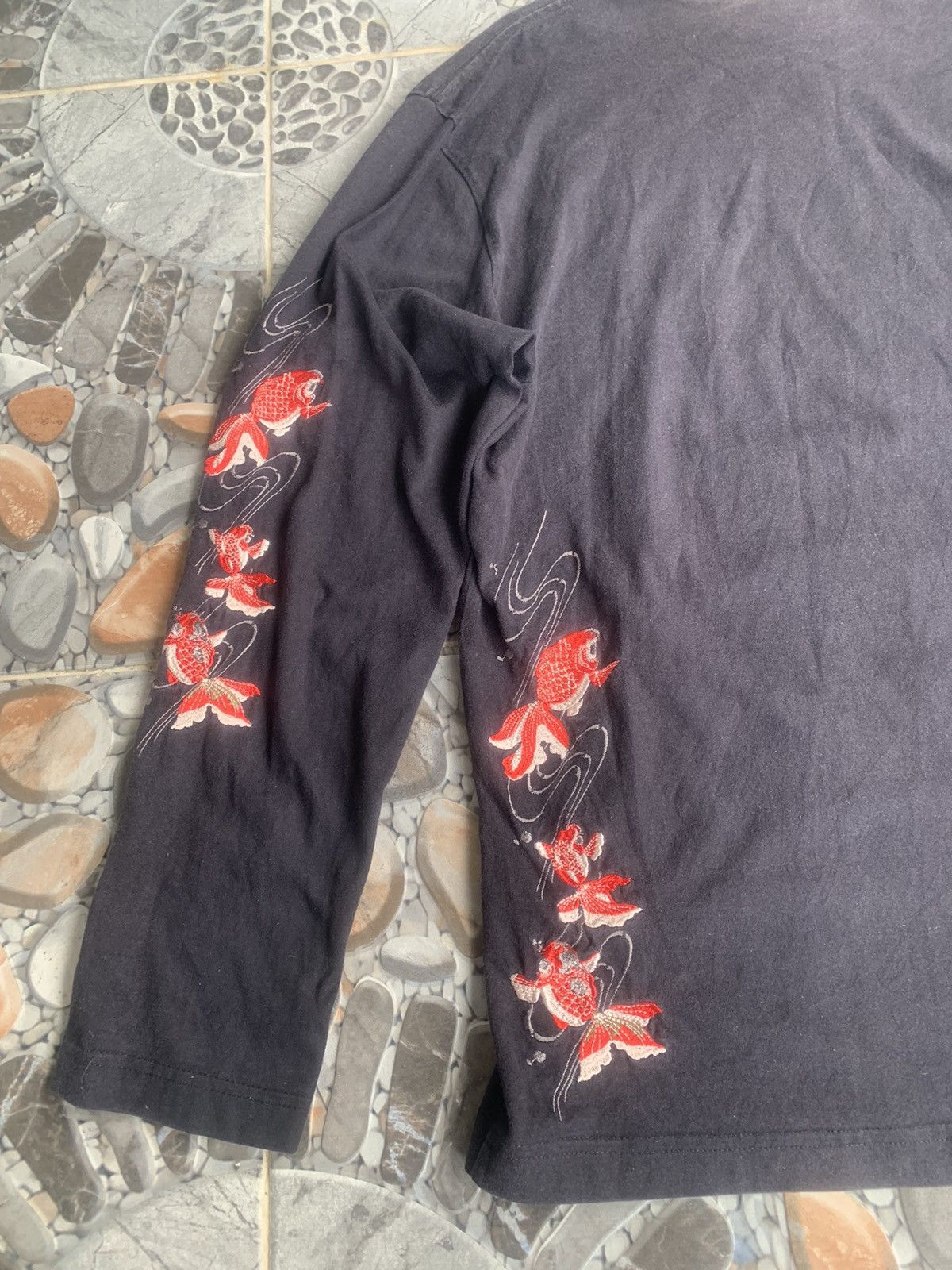 Vintage Vintage Japanese Classic Script Long Sleeve T-Shirt Size US L / EU 52-54 / 3 - 9 Thumbnail