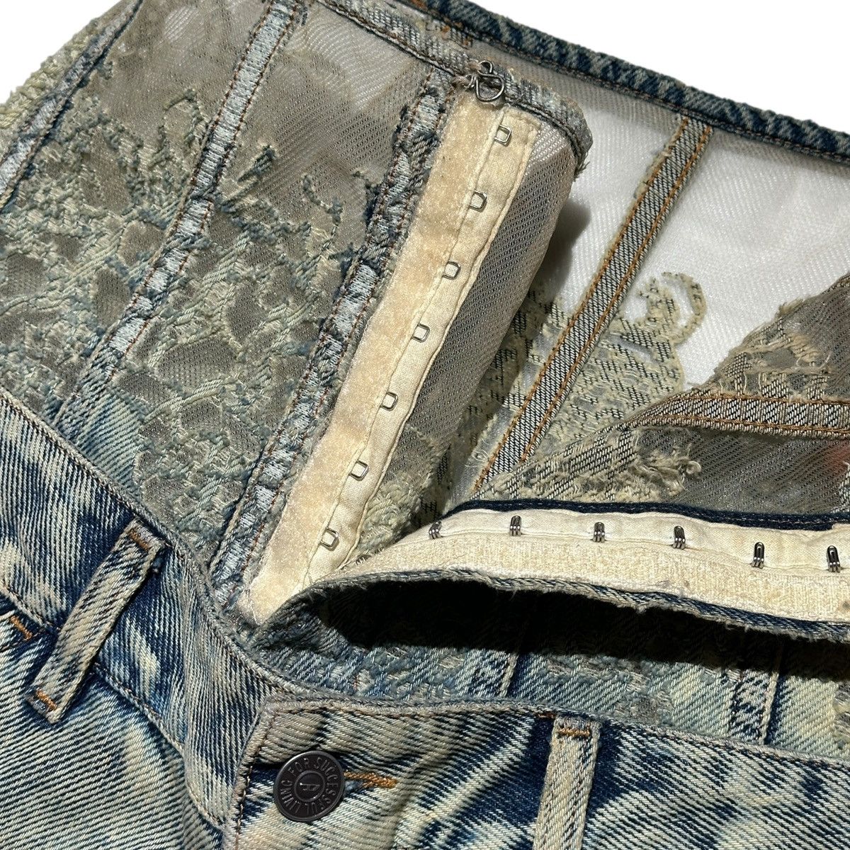 Diesel D-every corset lace flare denim Size 26" / US 2 / IT 38 - 4 Thumbnail